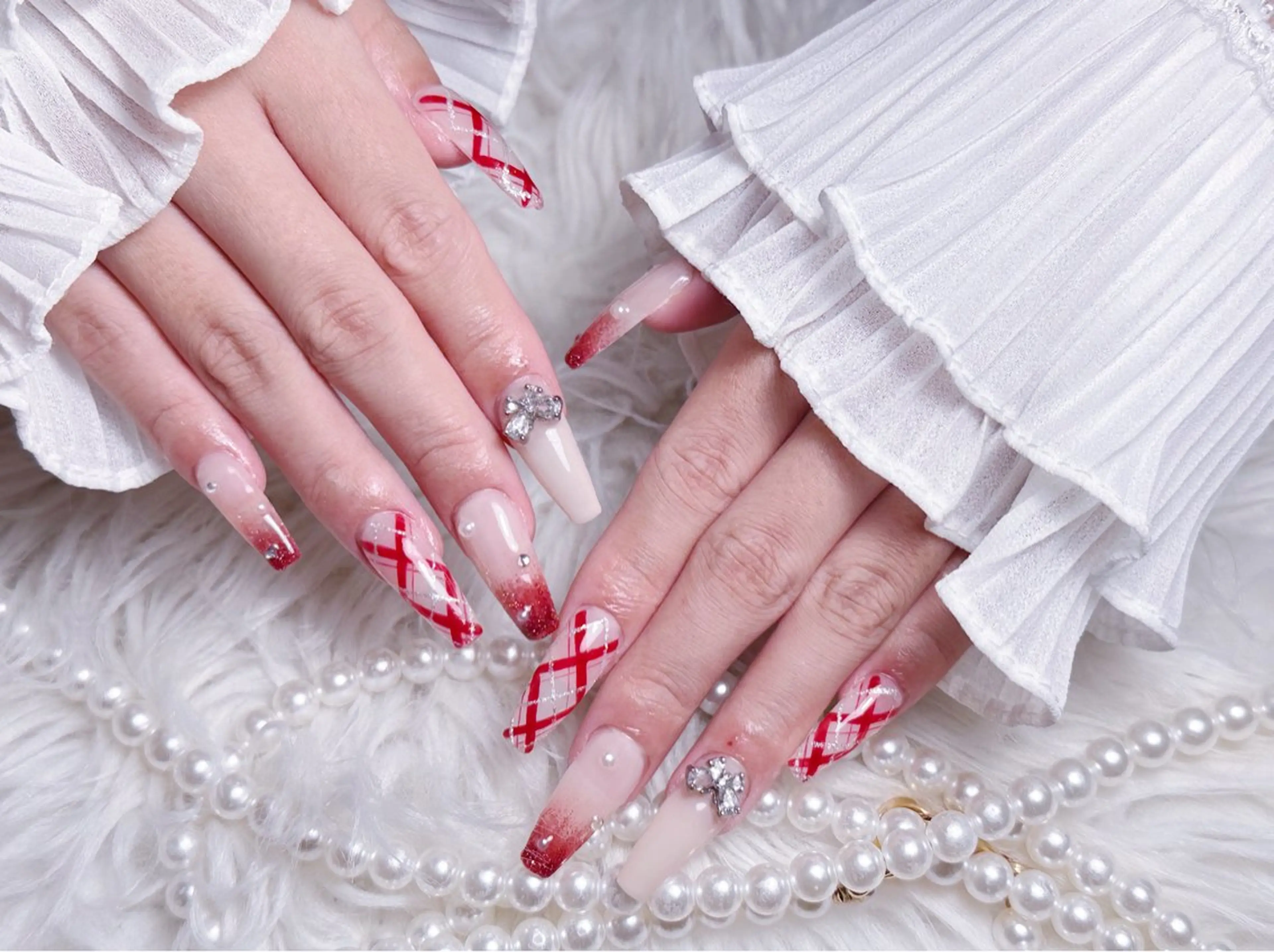 ネイル ☁️Minmin Tsuki💙🩵のネイルデザイン