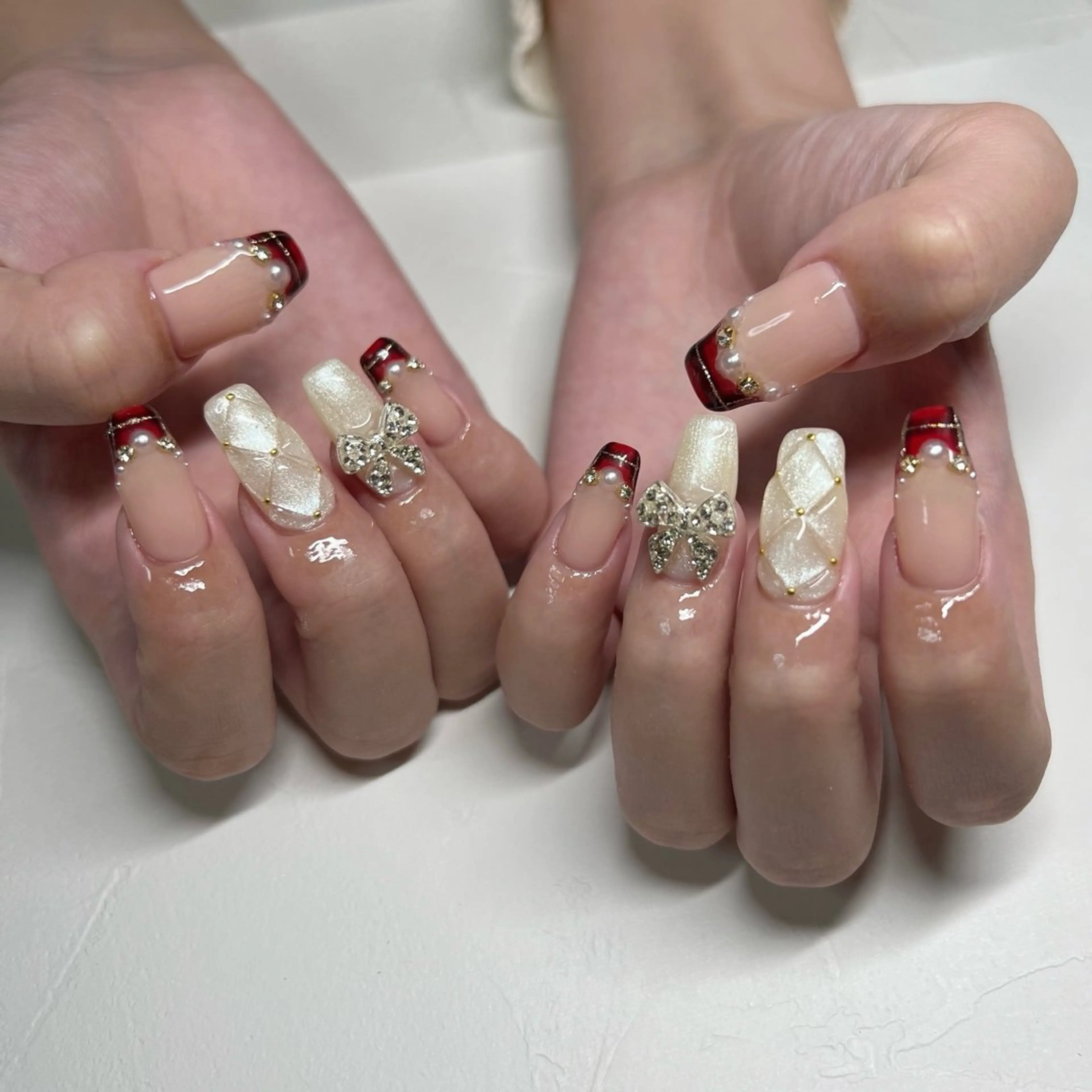 ネイル 冬ネイル クリスマス ハンドネイル 川端 京香のネイルデザイン