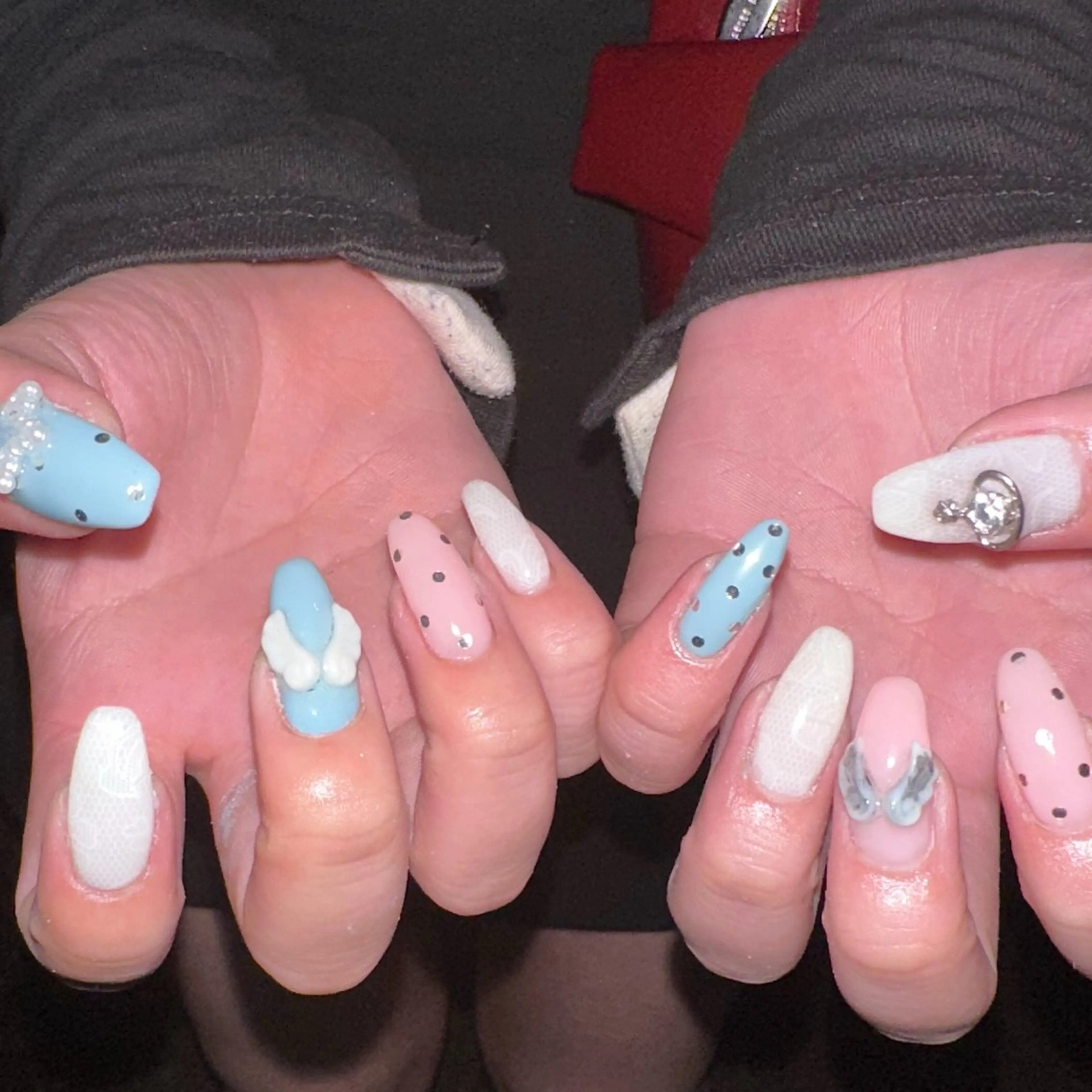 ネイル レース ハンドネイル フットネイル YukaRyu /個性派デザインのネイルデザイン