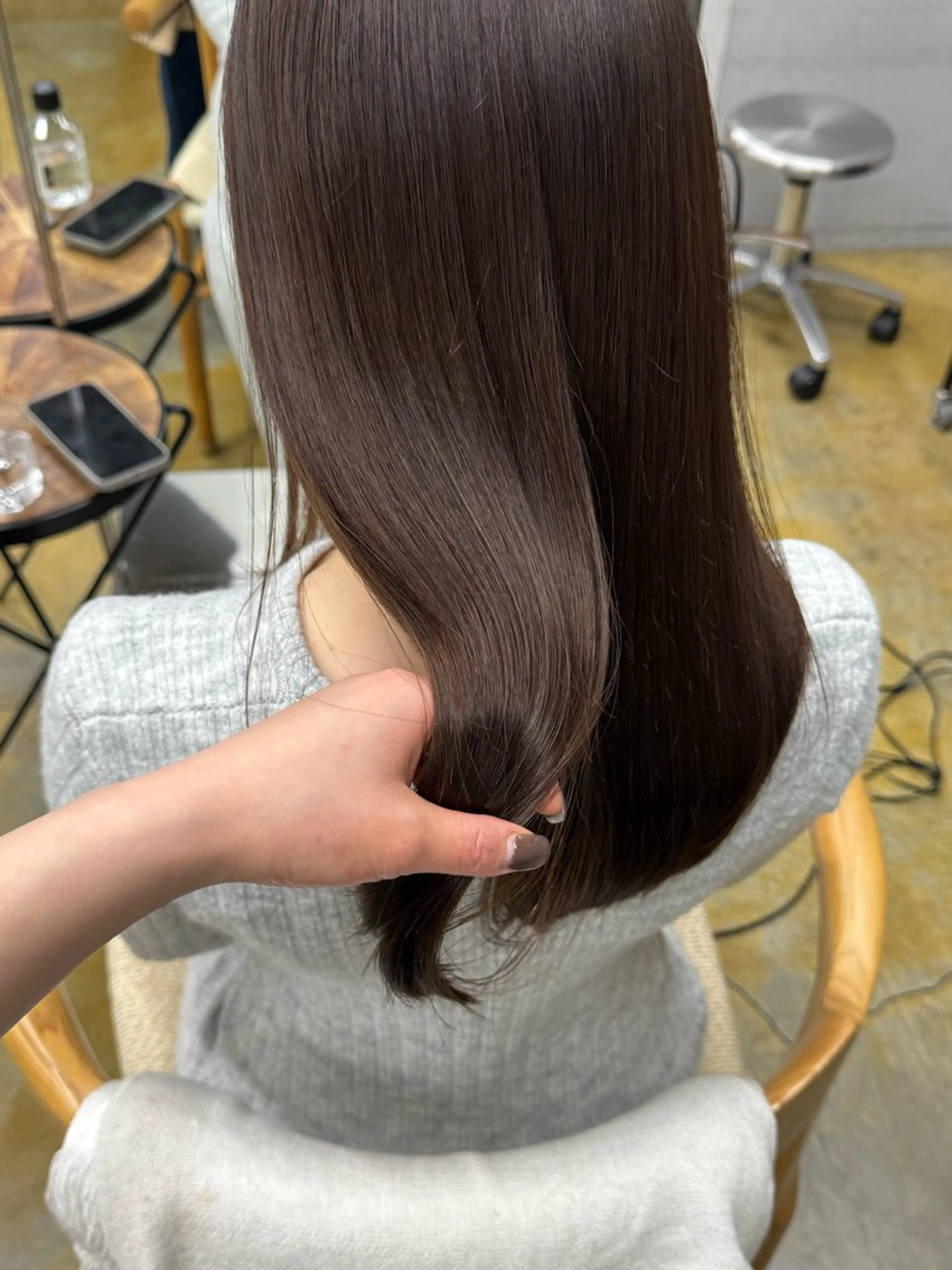 カラー ベージュカラー ブラウンカラー ブラウンベージュ ヘアカラー maina/透明感 ベージュ/ブラウンのヘアスタイル