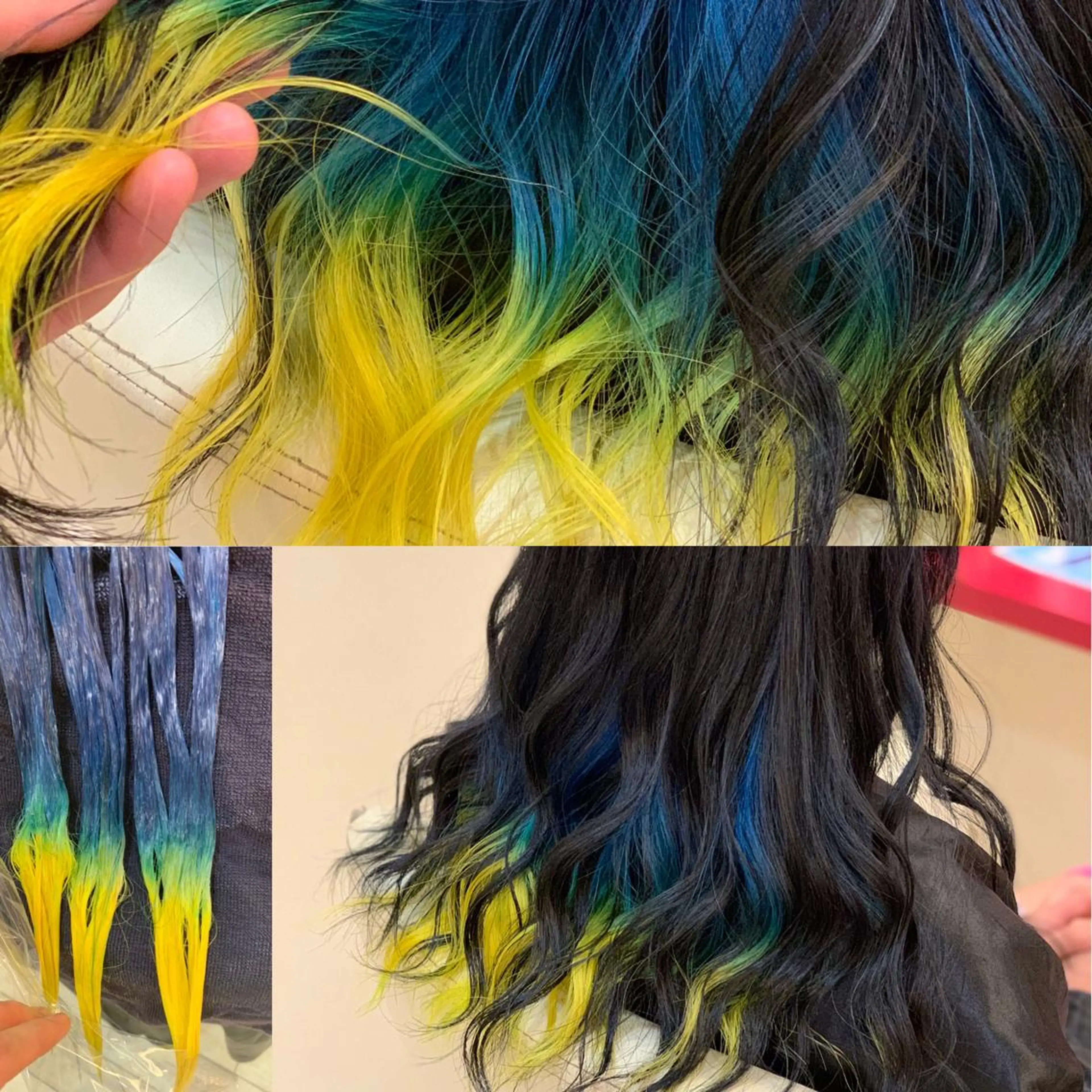 セミロング ヘアカラー たけい ゆうきのヘアスタイル