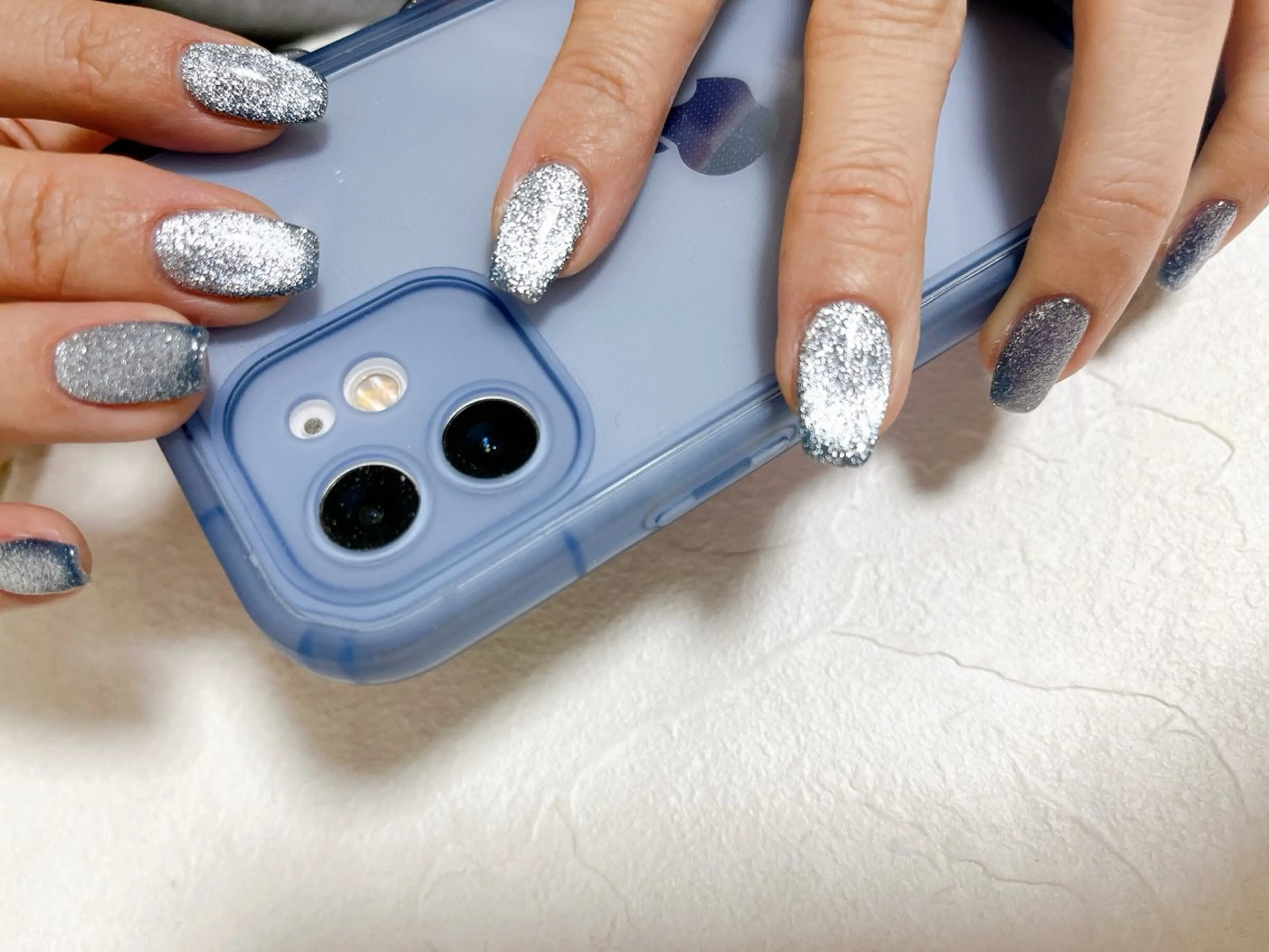 ネイル オーロラネイル フットネイル フレンチネイル ジェルネイル 韓国ネイル ハンドネイル kiki nail たまプラーザのネイルデザイン