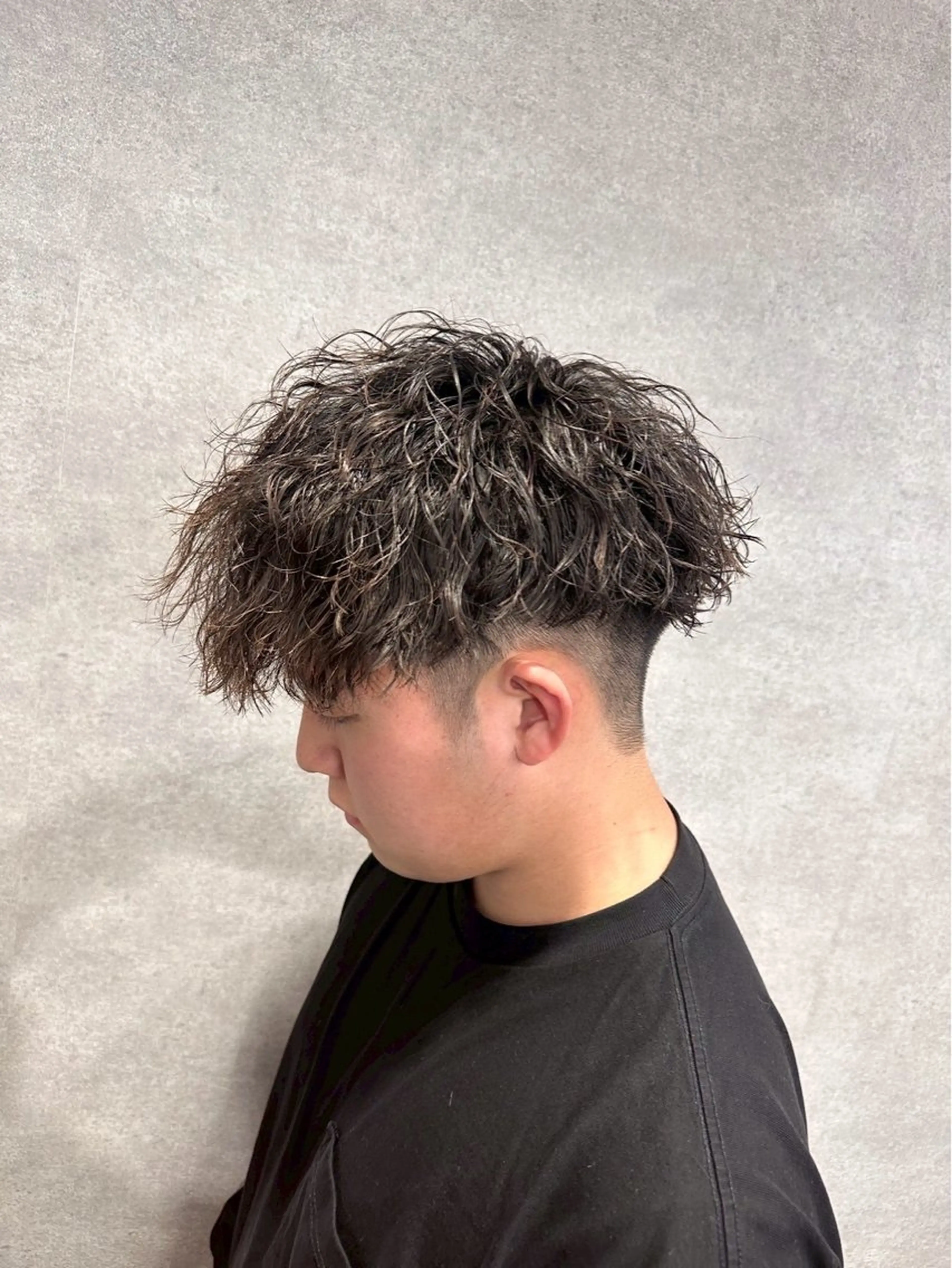 ミディアム パーマ ヘアアレンジ メンズ カット パーマ 🔥メンズ特化🔥 藍斗のヘアスタイル