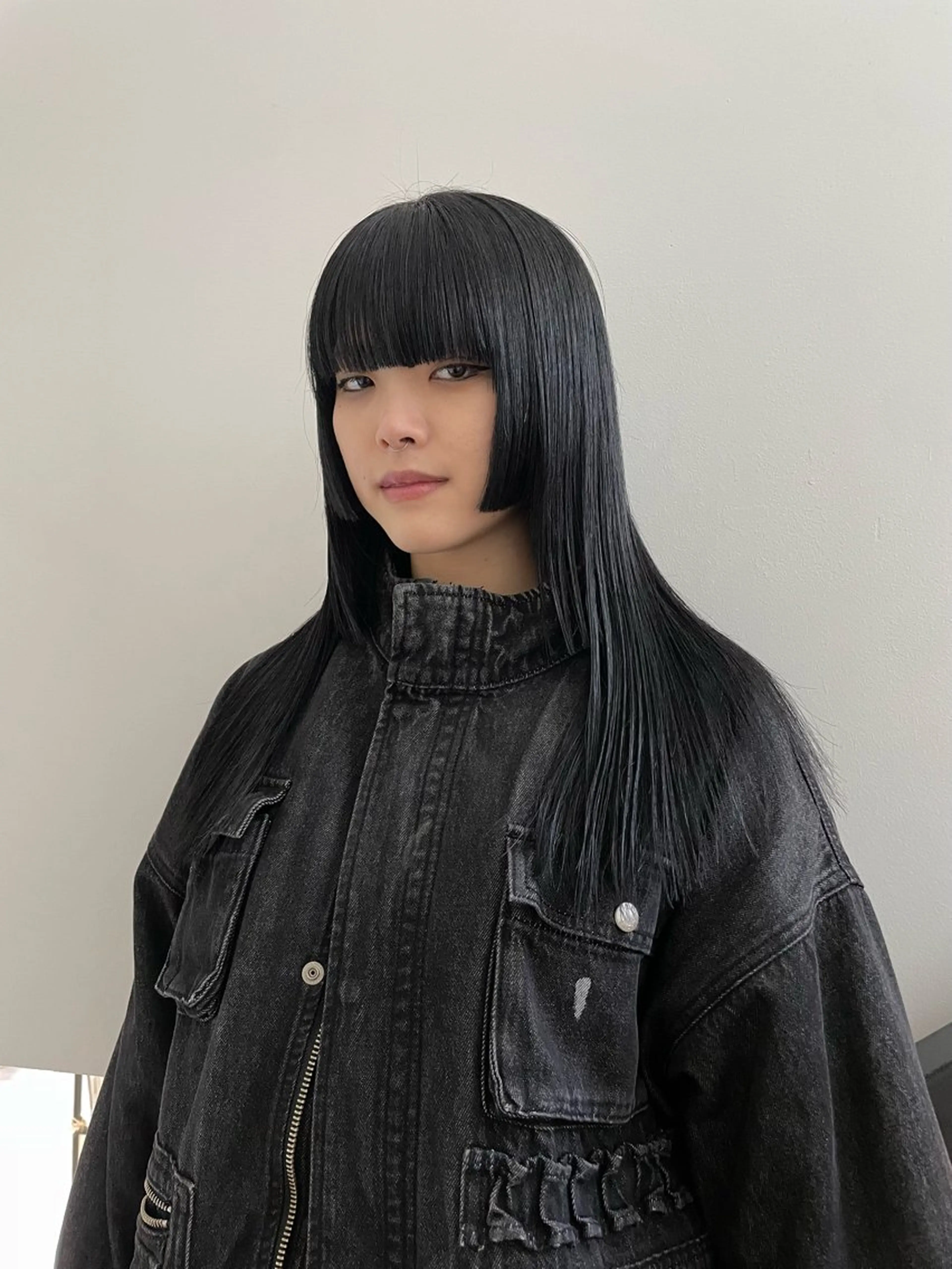 ロング カラー カット ヘアカラー トリートメント 🌟暖色系ハイトーン 🌟AIのヘアスタイル