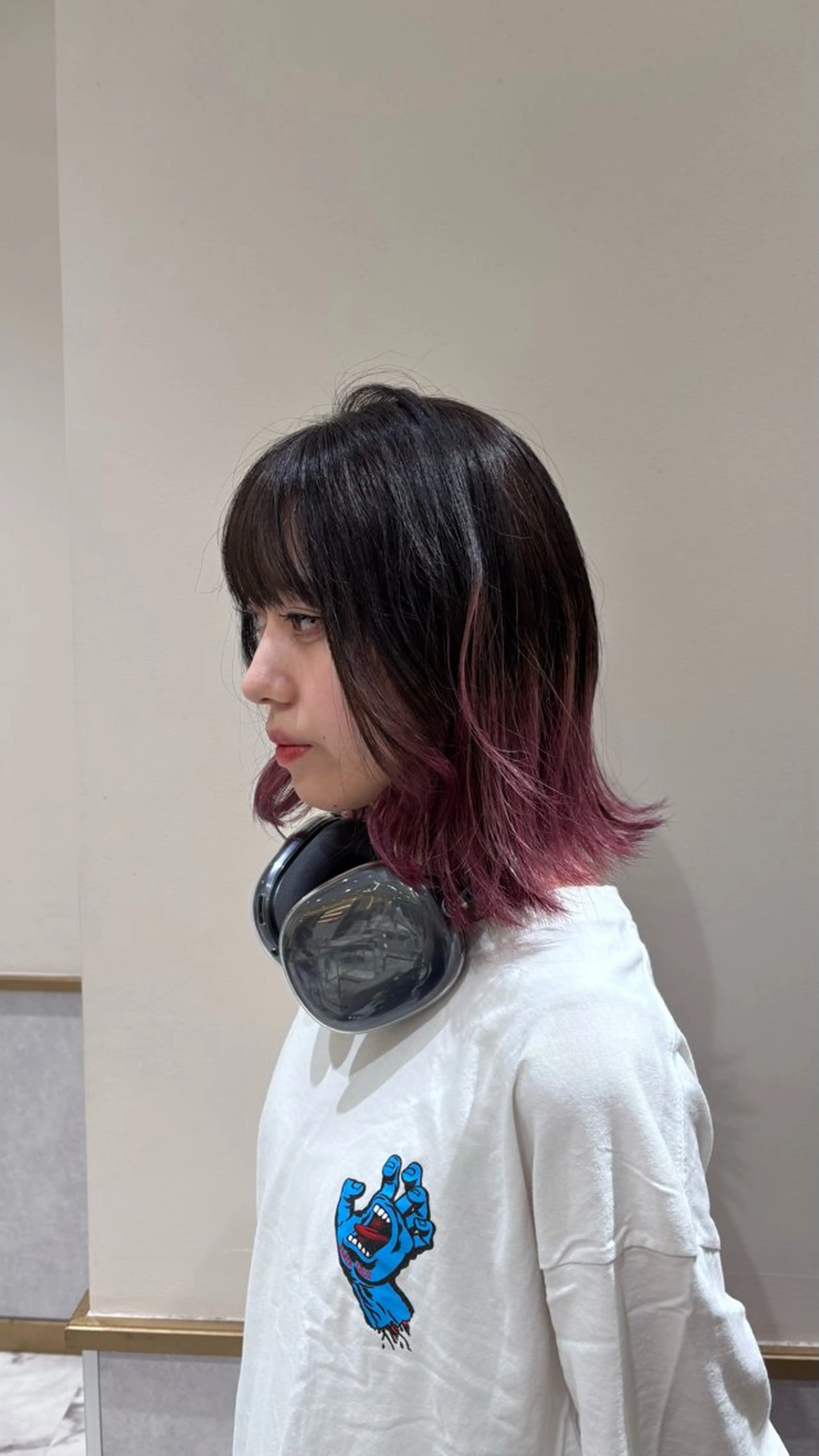 ミディアム カラー ヘアカラー トリートメント ハイトーン/レイヤー KYOKA🩶のヘアスタイル