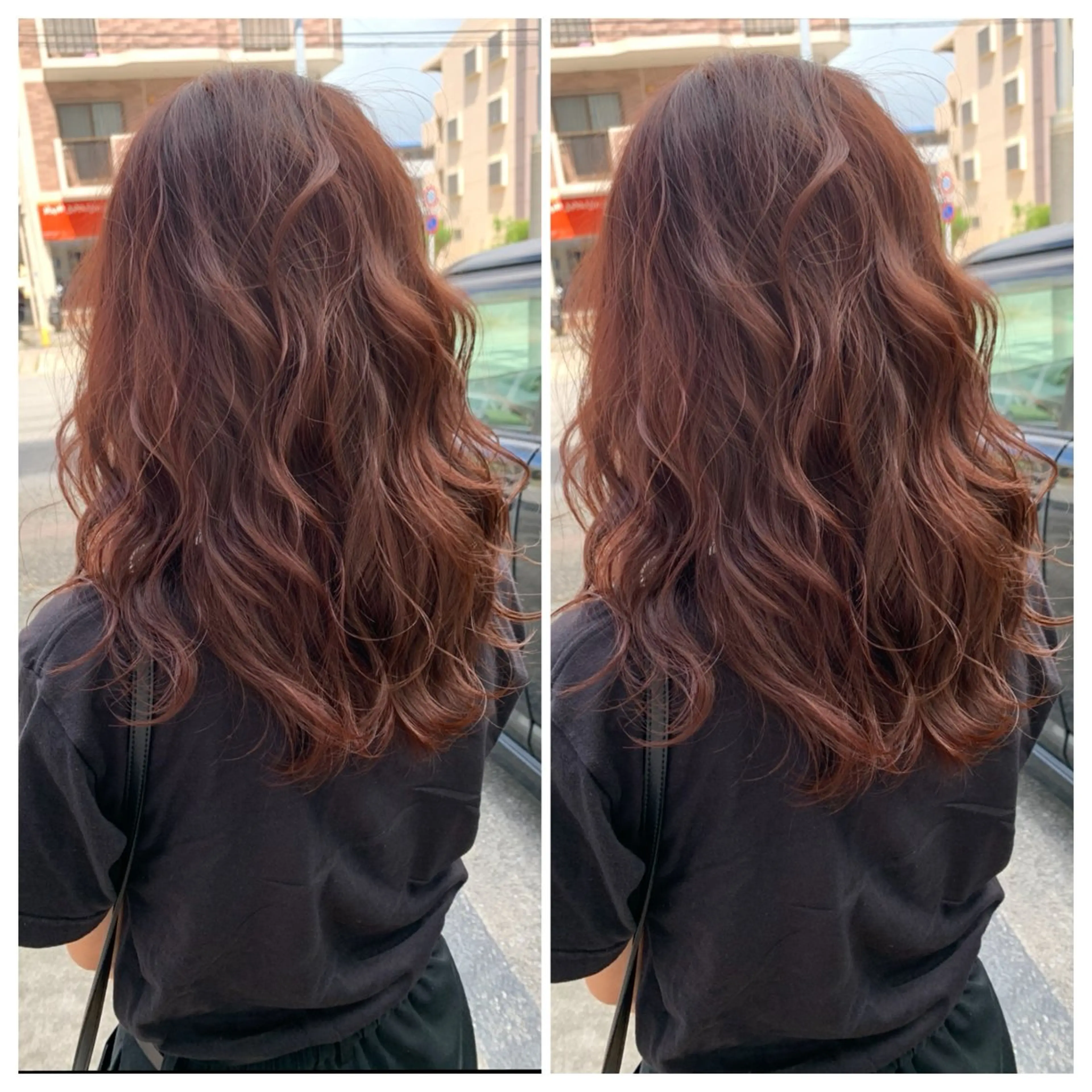 ロング カラー ブラウンカラー 富原 そらのヘアスタイル