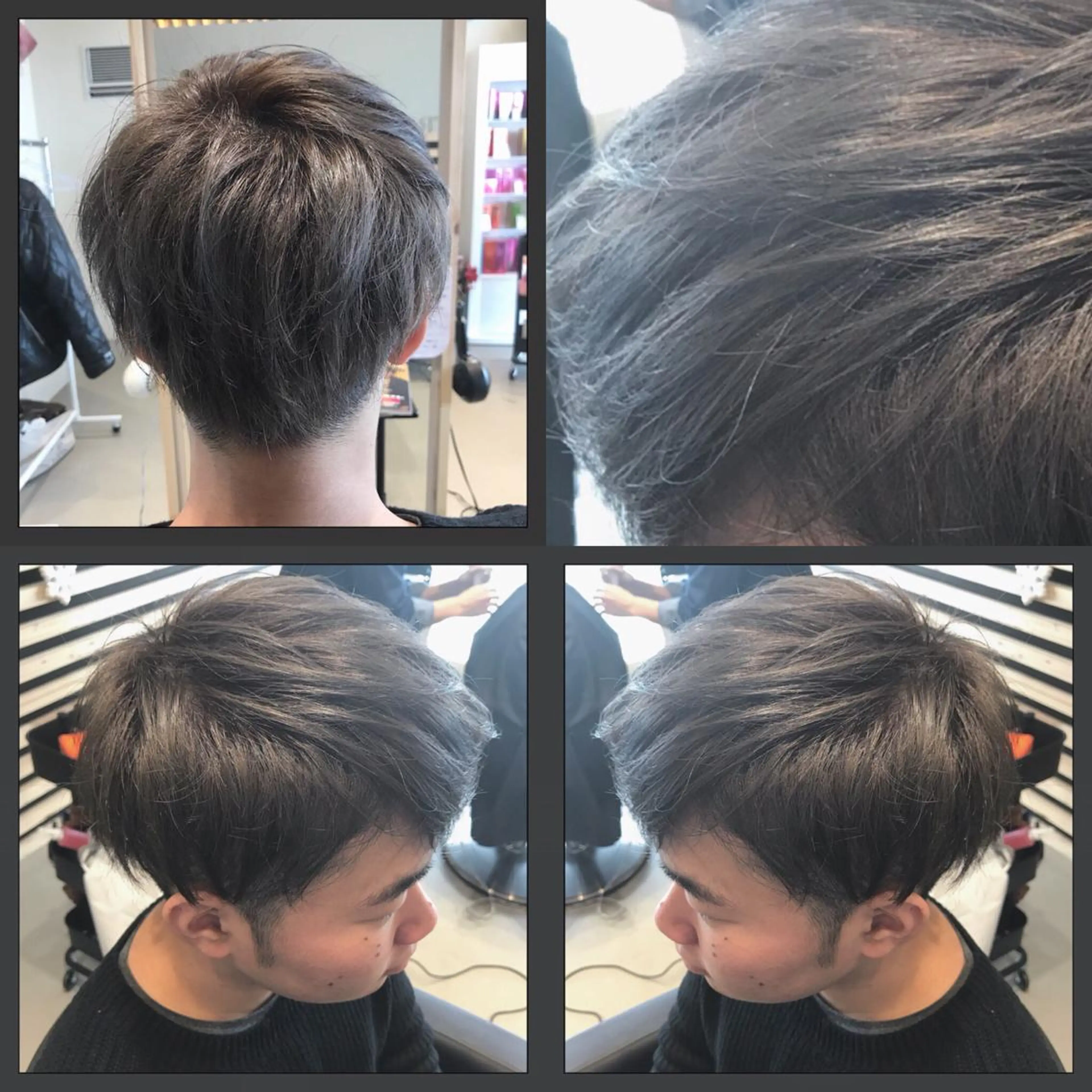 ショート カラー メンズ メンズブリーチ アッシュ ブリーチ 大久保 隆蔵のヘアスタイル