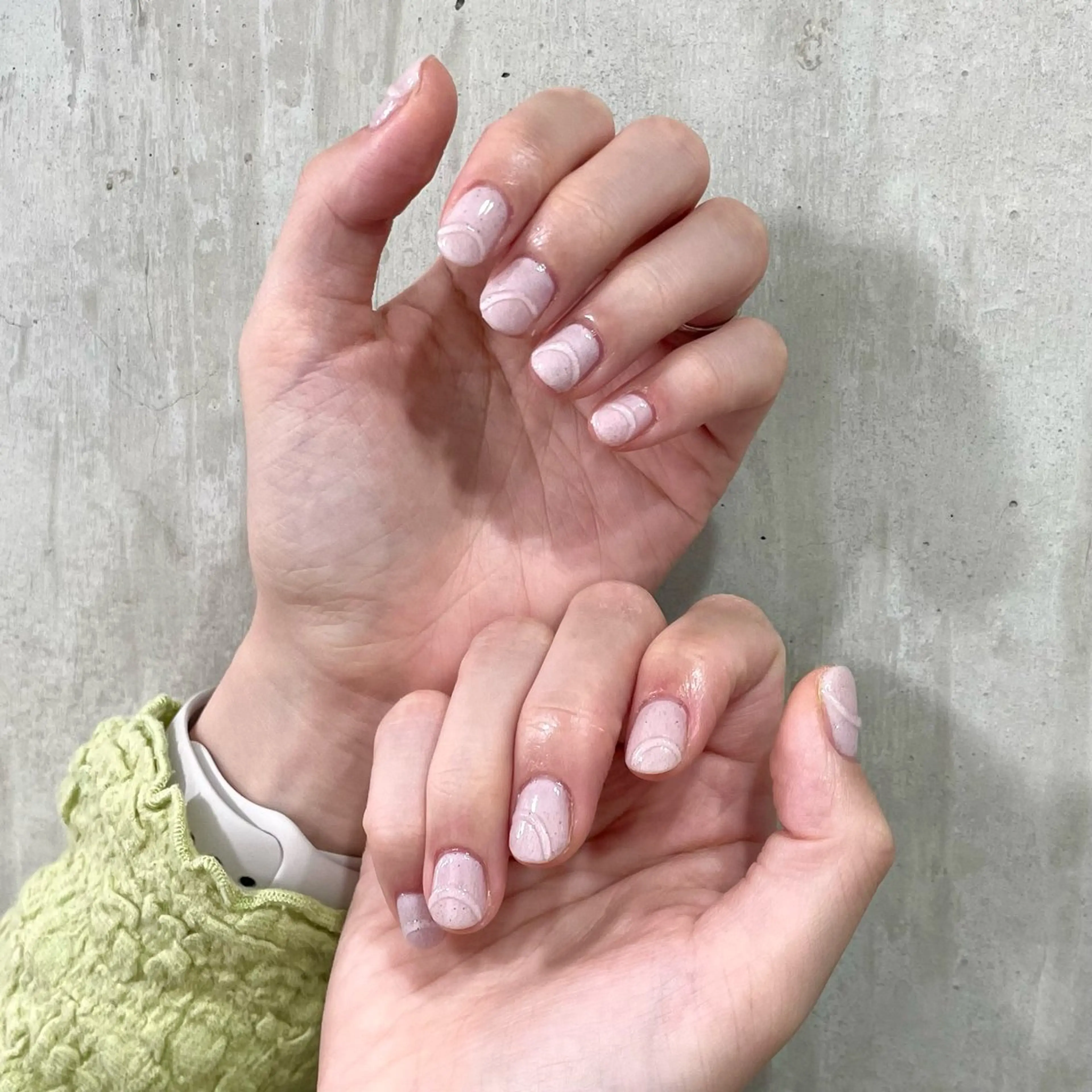 ネイル シンプルネイル 春ネイル ハンドネイル 🤍One MISAKI🤍のネイルデザイン