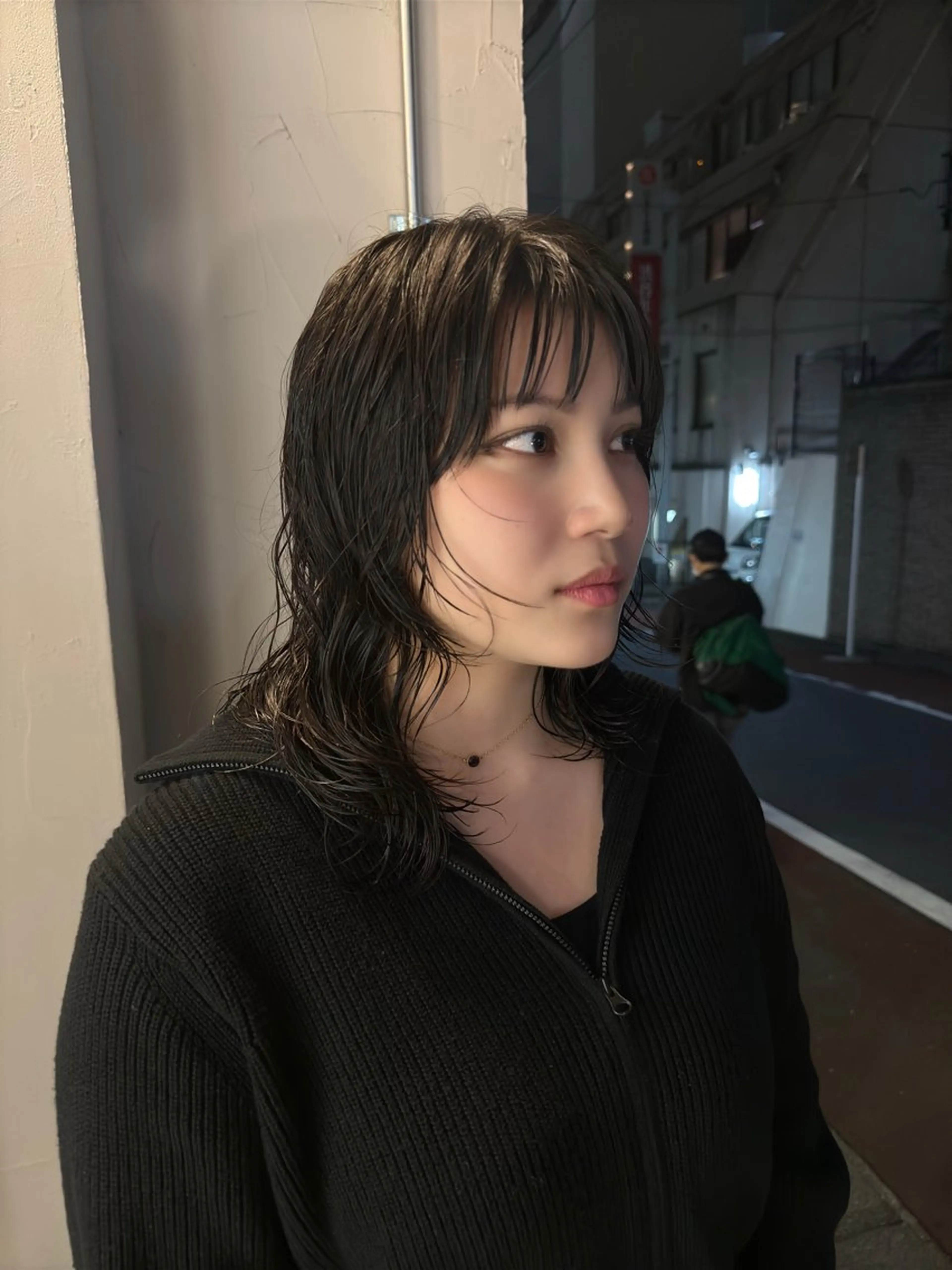 ミディアム パーマ パーマ/ボブ /レイヤー チヒロのヘアスタイル