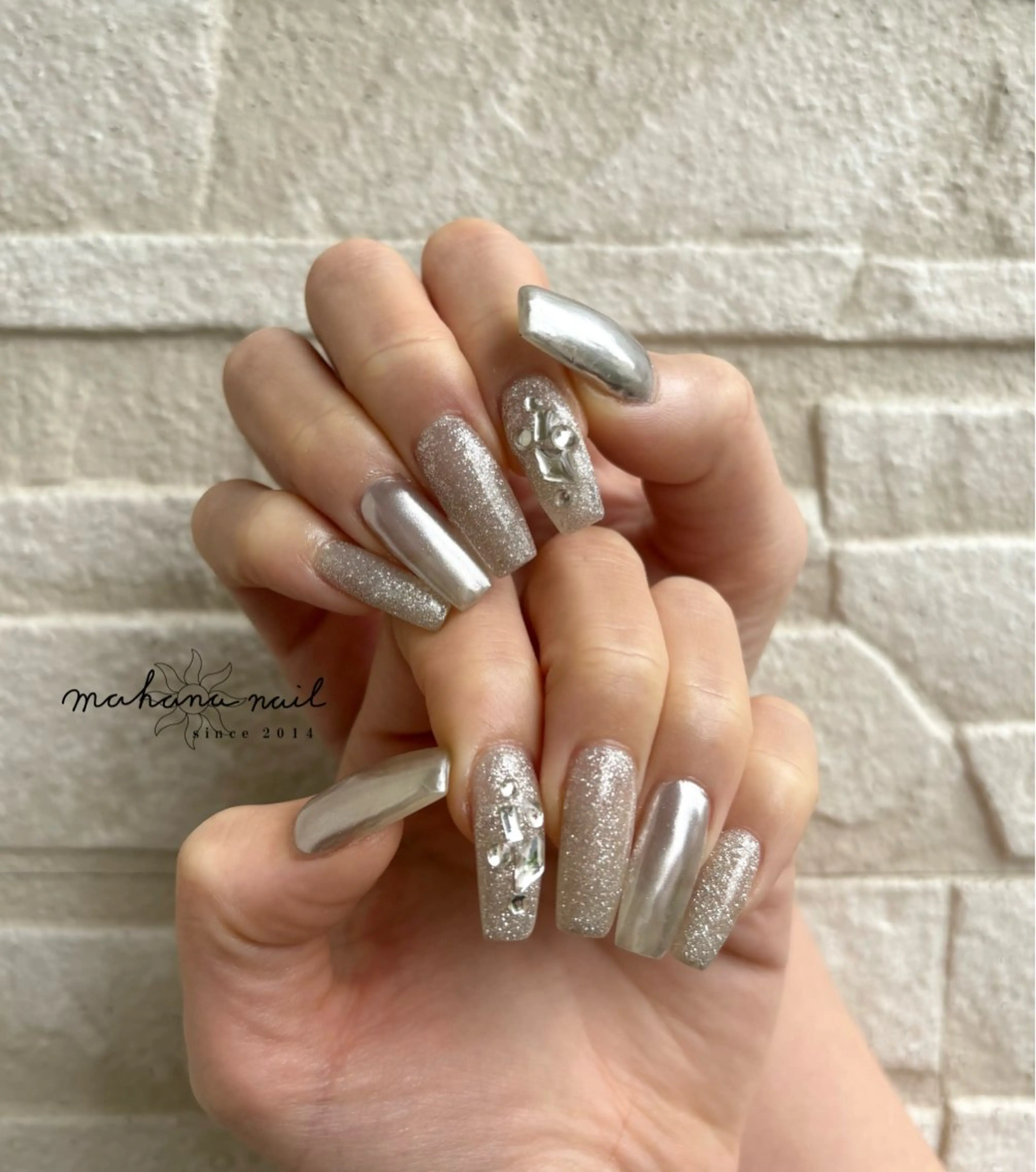 ネイル ロングネイル ハンドネイル mahana nailのネイルデザイン