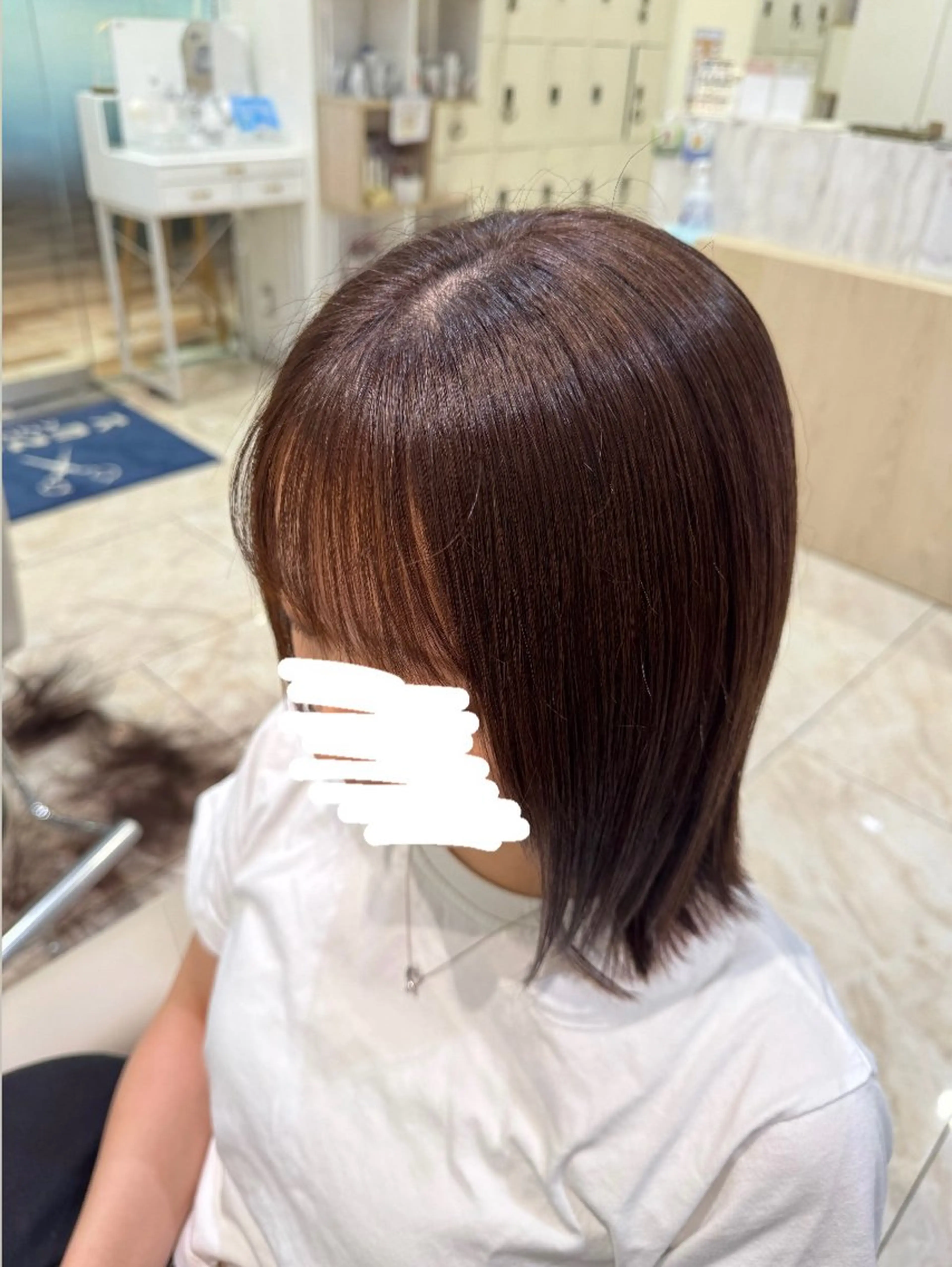ミディアム 縮毛矯正 縮毛矯正 ボブ‪✂️ スパ🫧kurehaのヘアスタイル