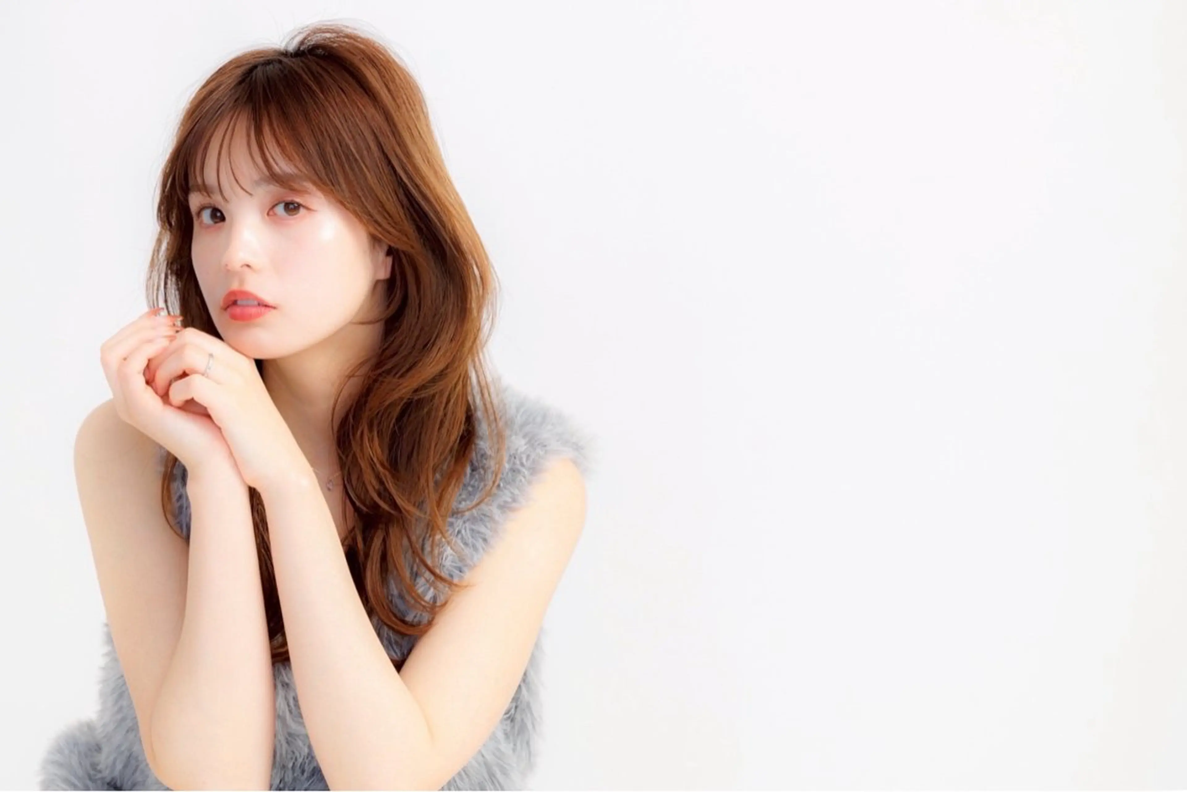 セミロング 🎀ゆうな/艶髪/ 透明感カラー🎀のヘアスタイル