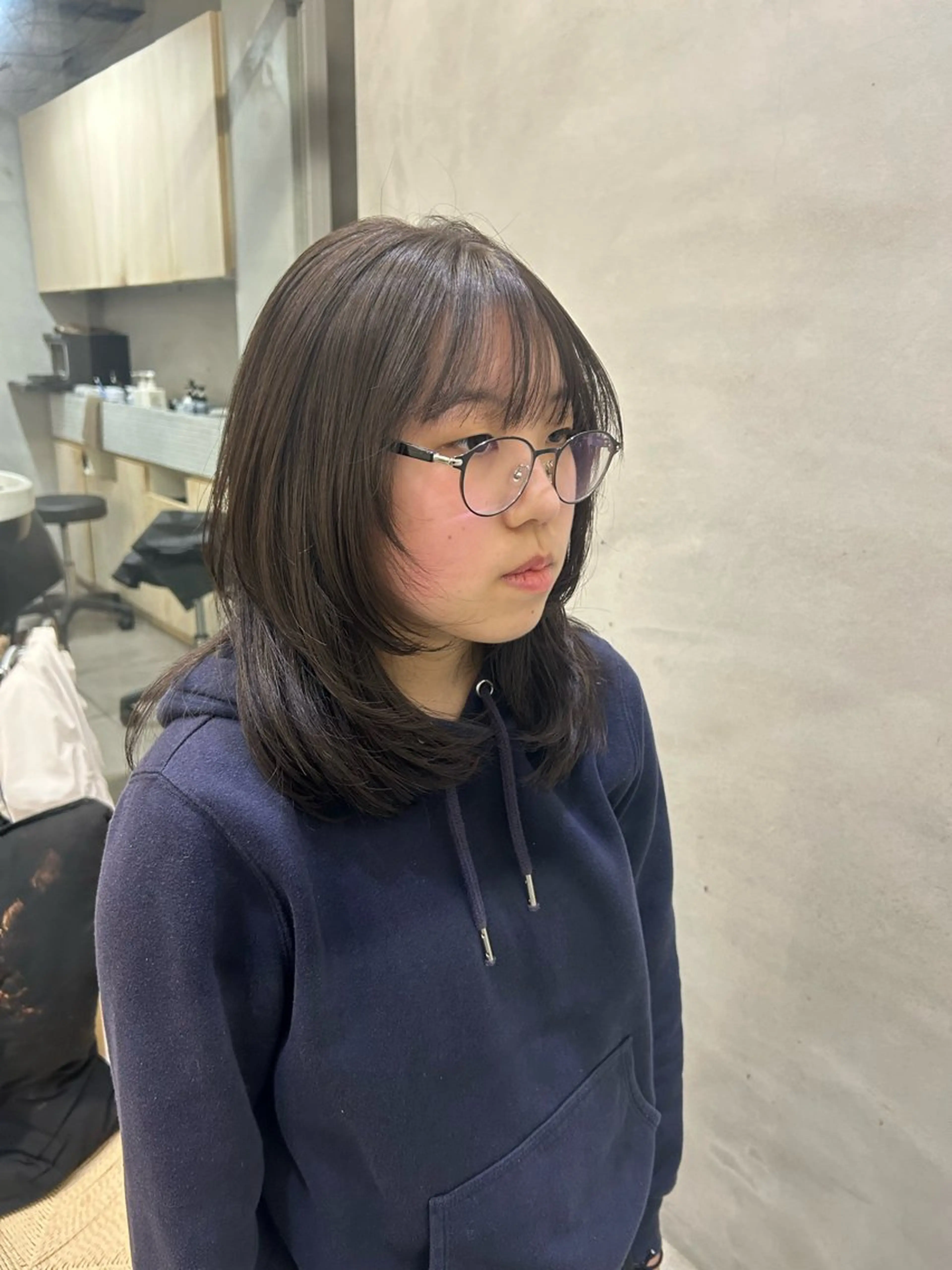 セミロング muku所属・レディースカット モデル/ayunaのヘアスタイル