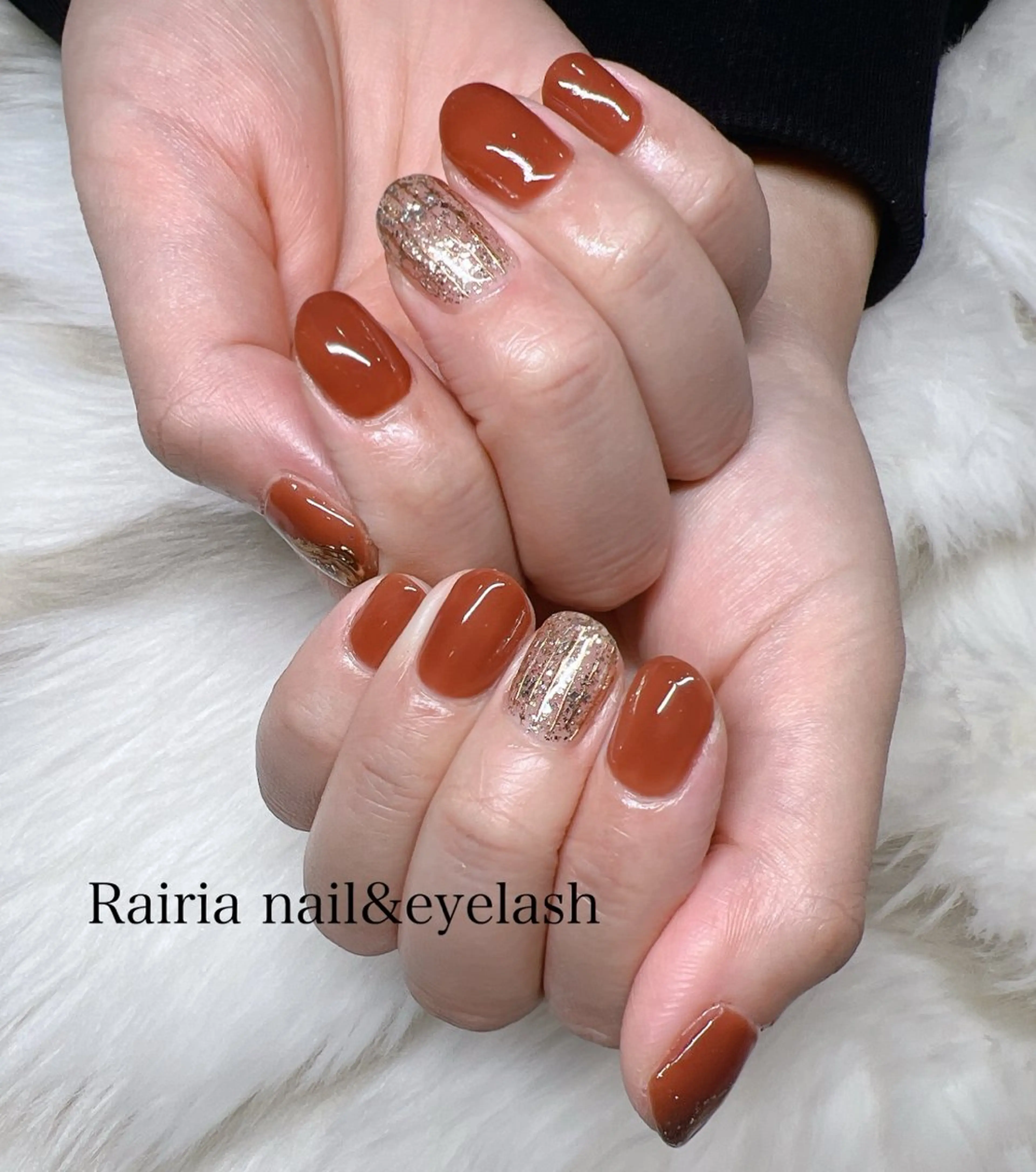 ネイル アートネイル ジェルネイル パラジェル 冬ネイル Rairia   nail所属・屋敷 理奈のネイルデザイン