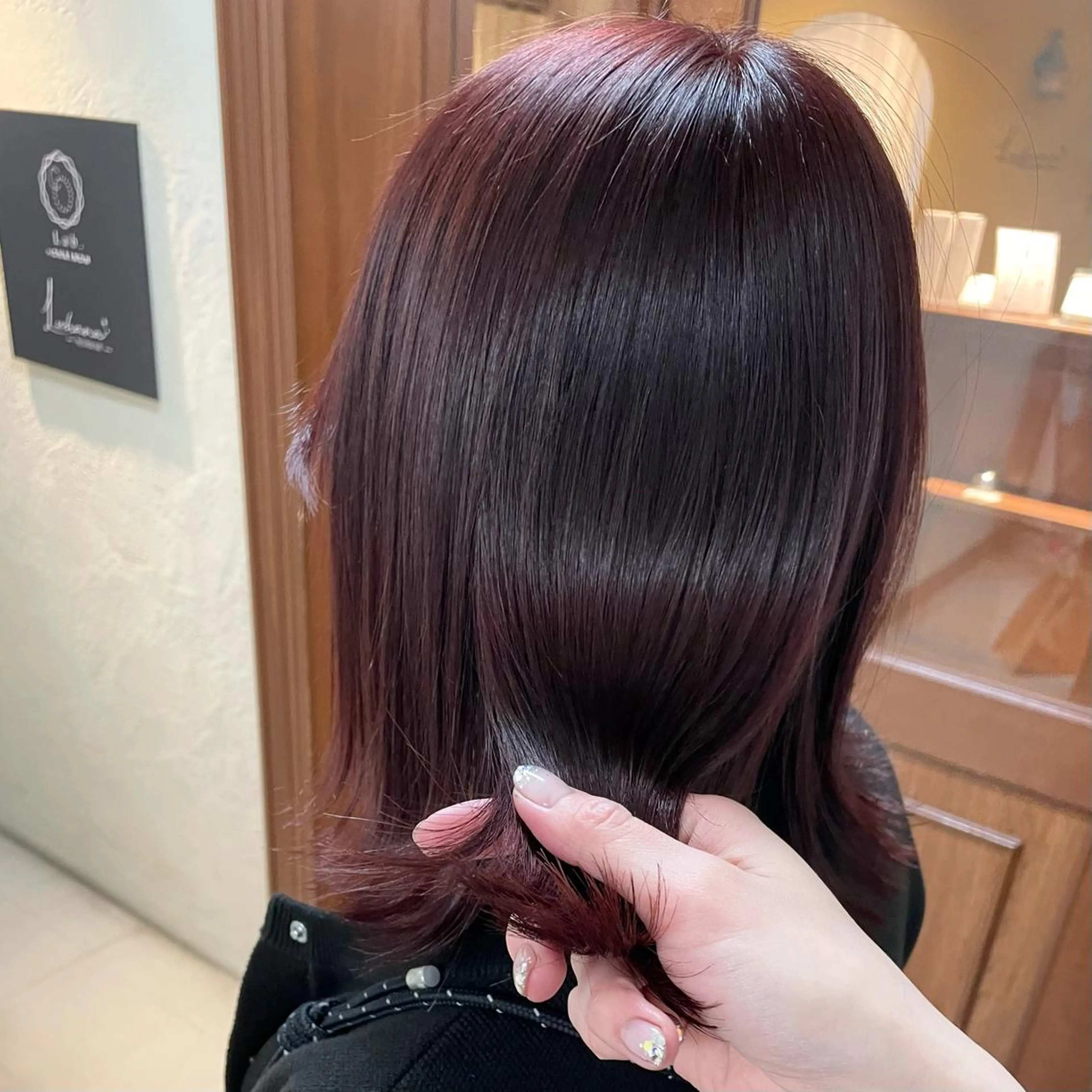 ミディアム カラー ヘアアレンジ カット トリートメント maoブリーチ無し 似合わせカラーのヘアスタイル