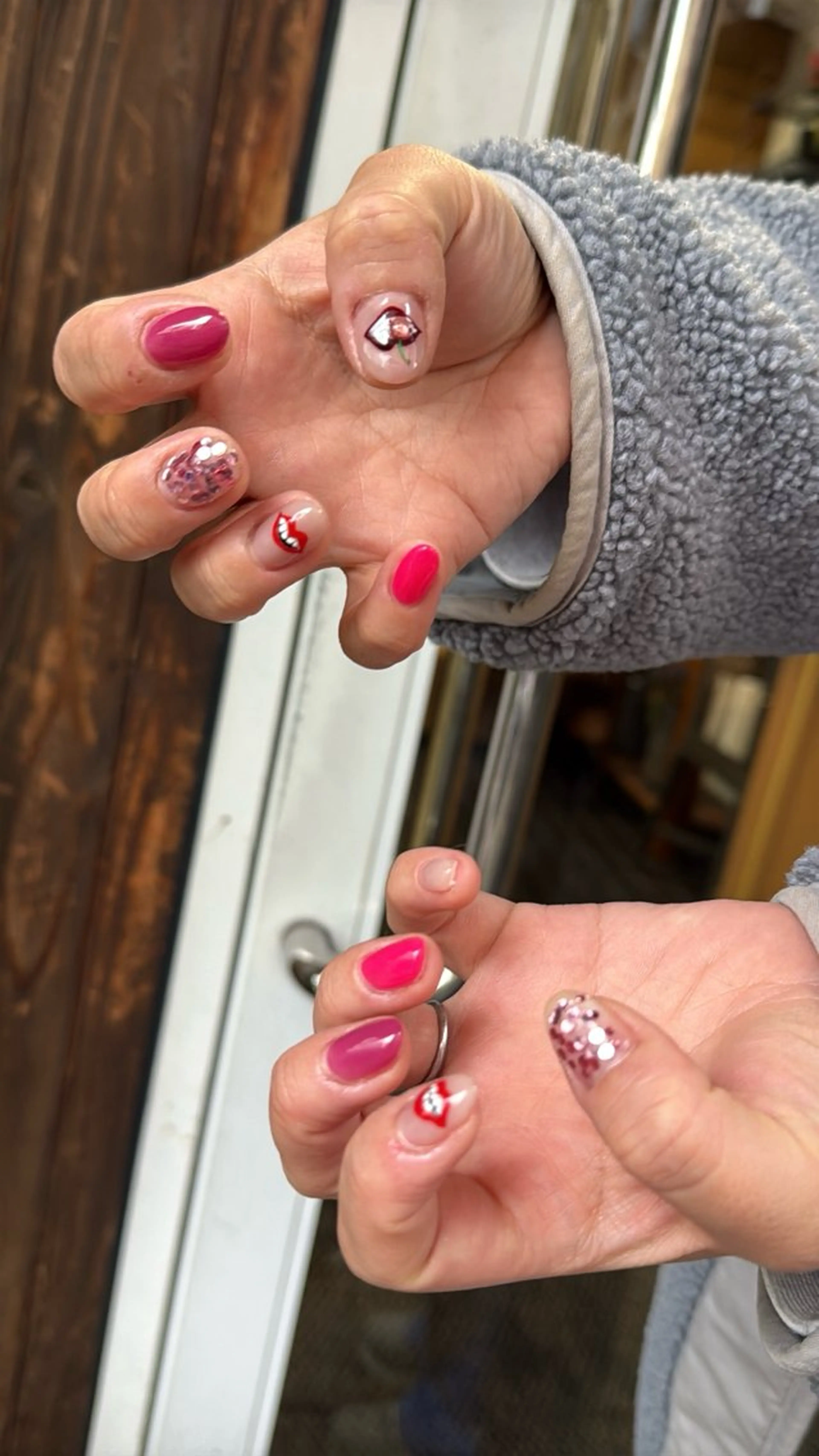 ネイル フラッシュネイル フラッシュマグ フットネイル フレンチネイル 韓国ネイル ハンドネイル SAKU  nail[サクネイル]所属・SAKU nail 作島茜のネイルデザイン