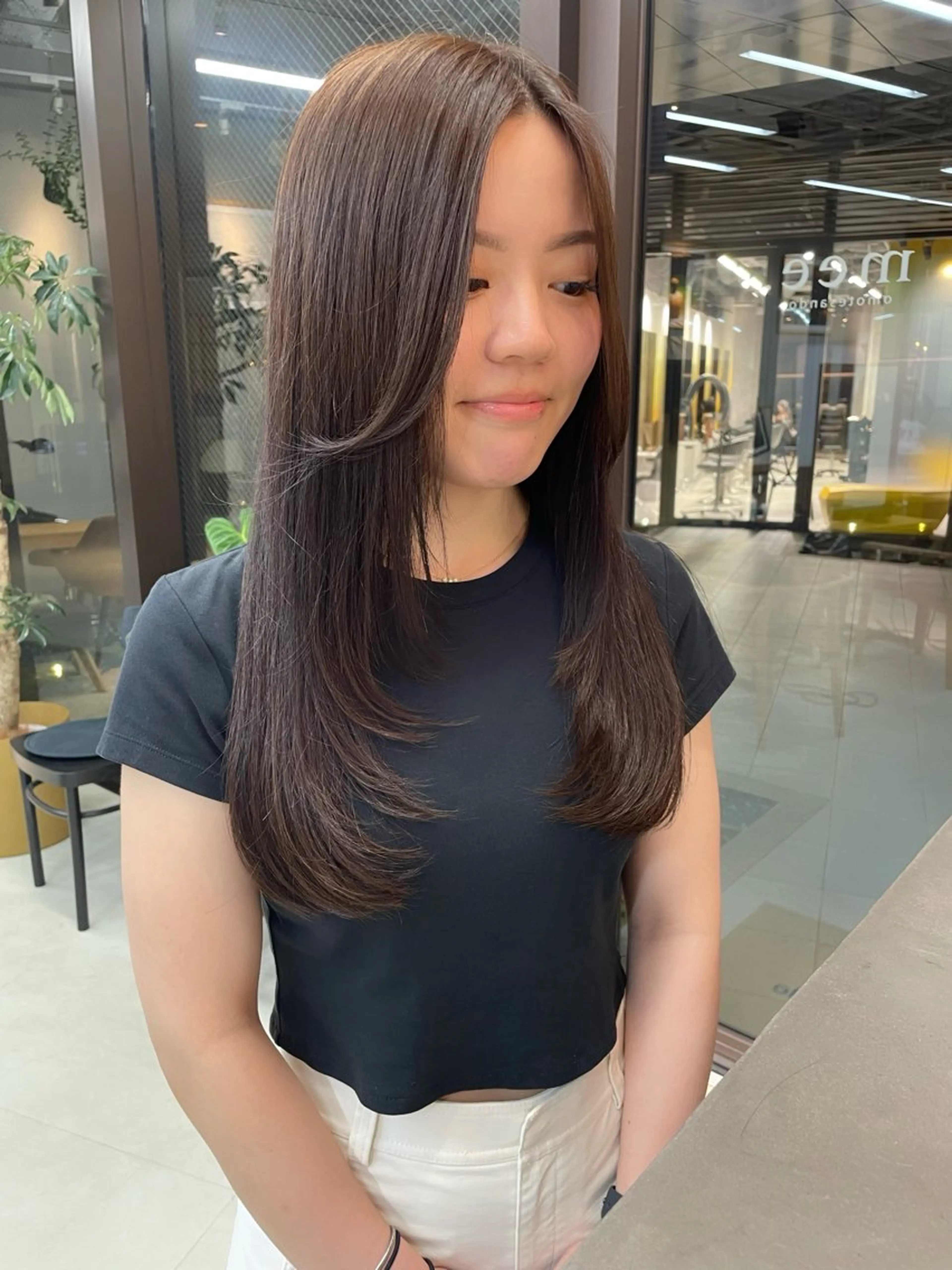 ロング レイヤーカット カットモデル募集中 🤍harunaのヘアスタイル