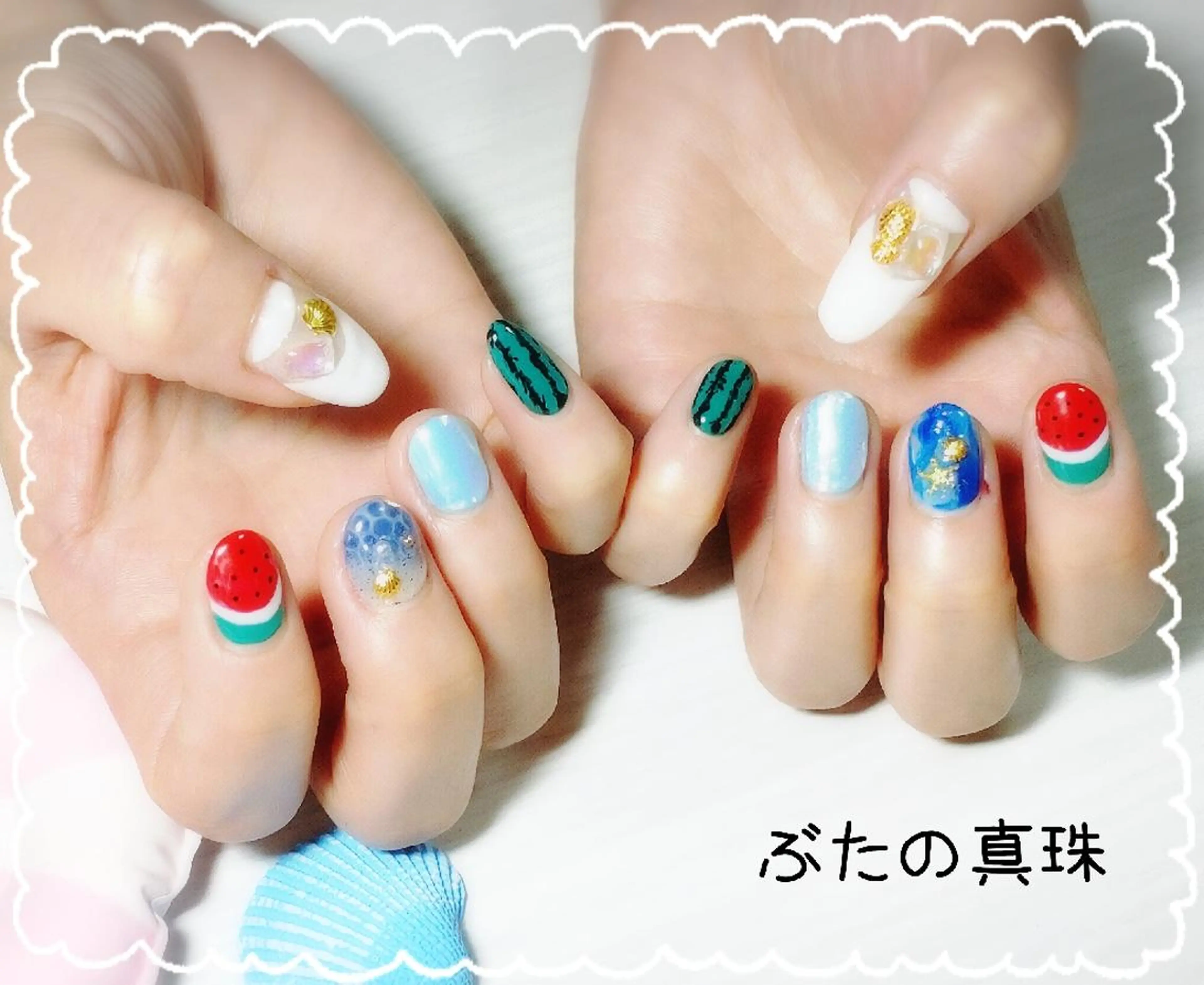 ネイル ハンドネイル 林 珠里のネイルデザイン