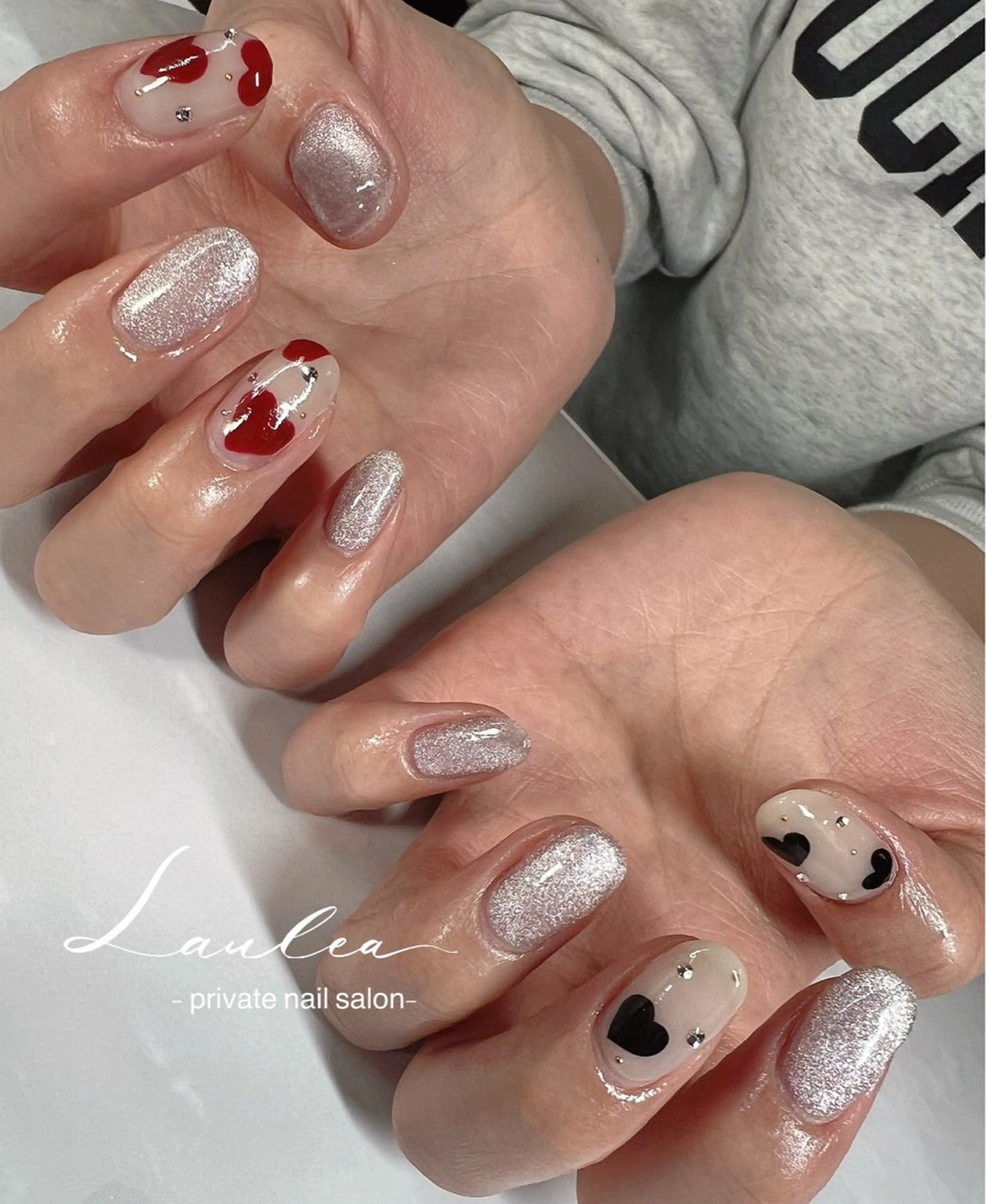 ネイル フットネイル ジェルネイル 韓国ネイル ハンドネイル nail salon Lauleaのネイルデザイン