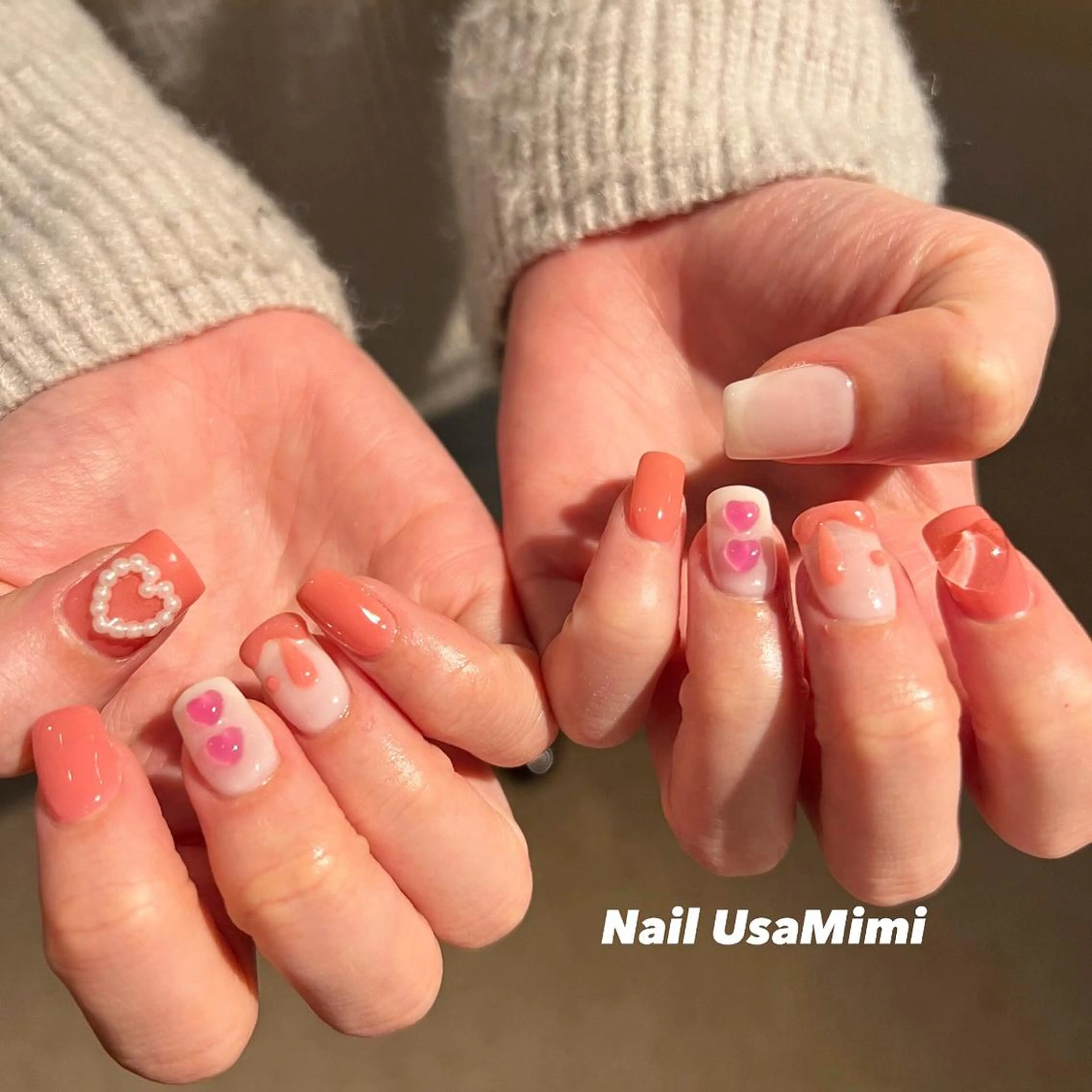 ネイル 成人式 フットネイル ジェルネイル マグネットネイル 持ち込み 本町ネイルNail UsaMimiのネイルデザイン