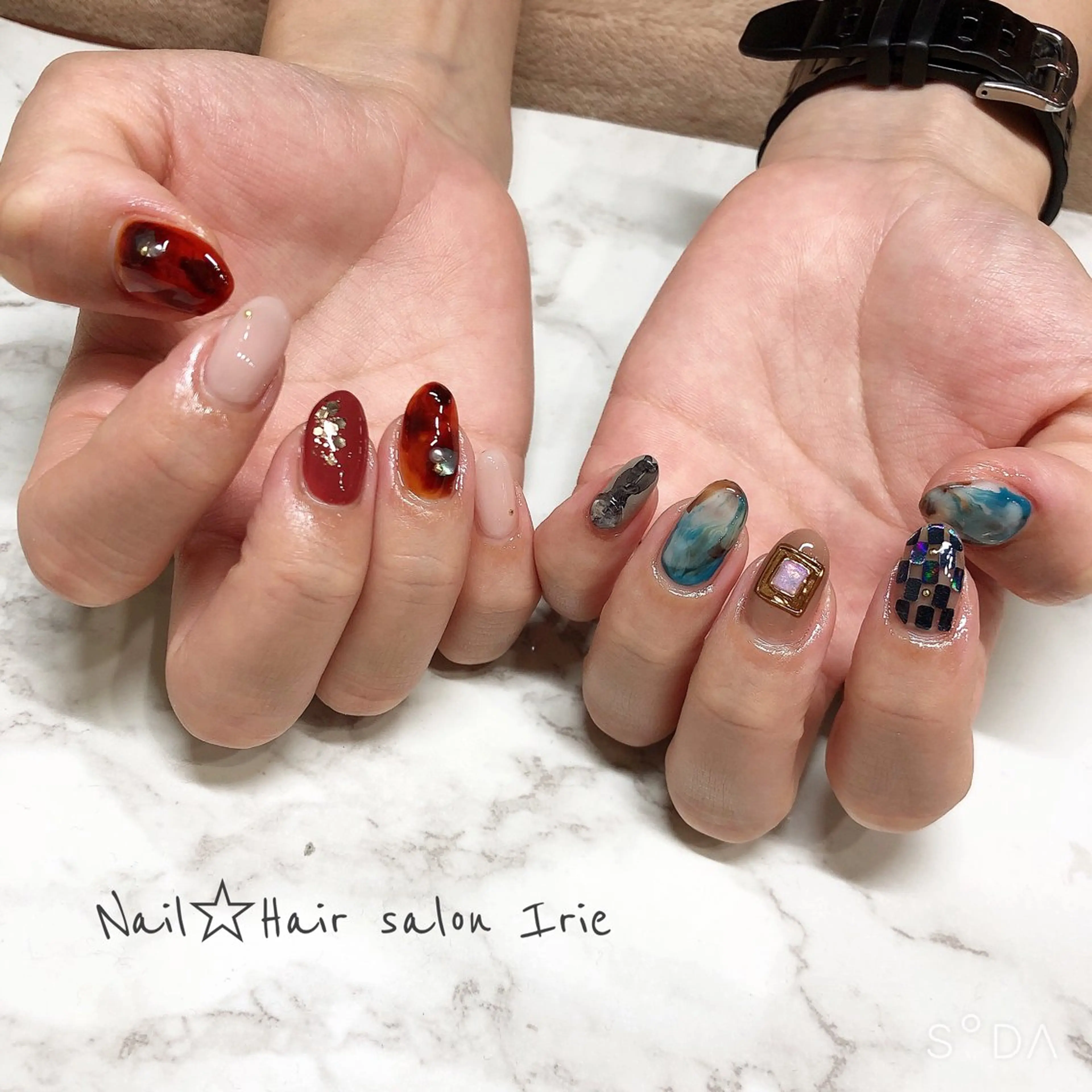 ネイル ハンドネイル Hair salon Irie所属・與儀 知佳のネイルデザイン