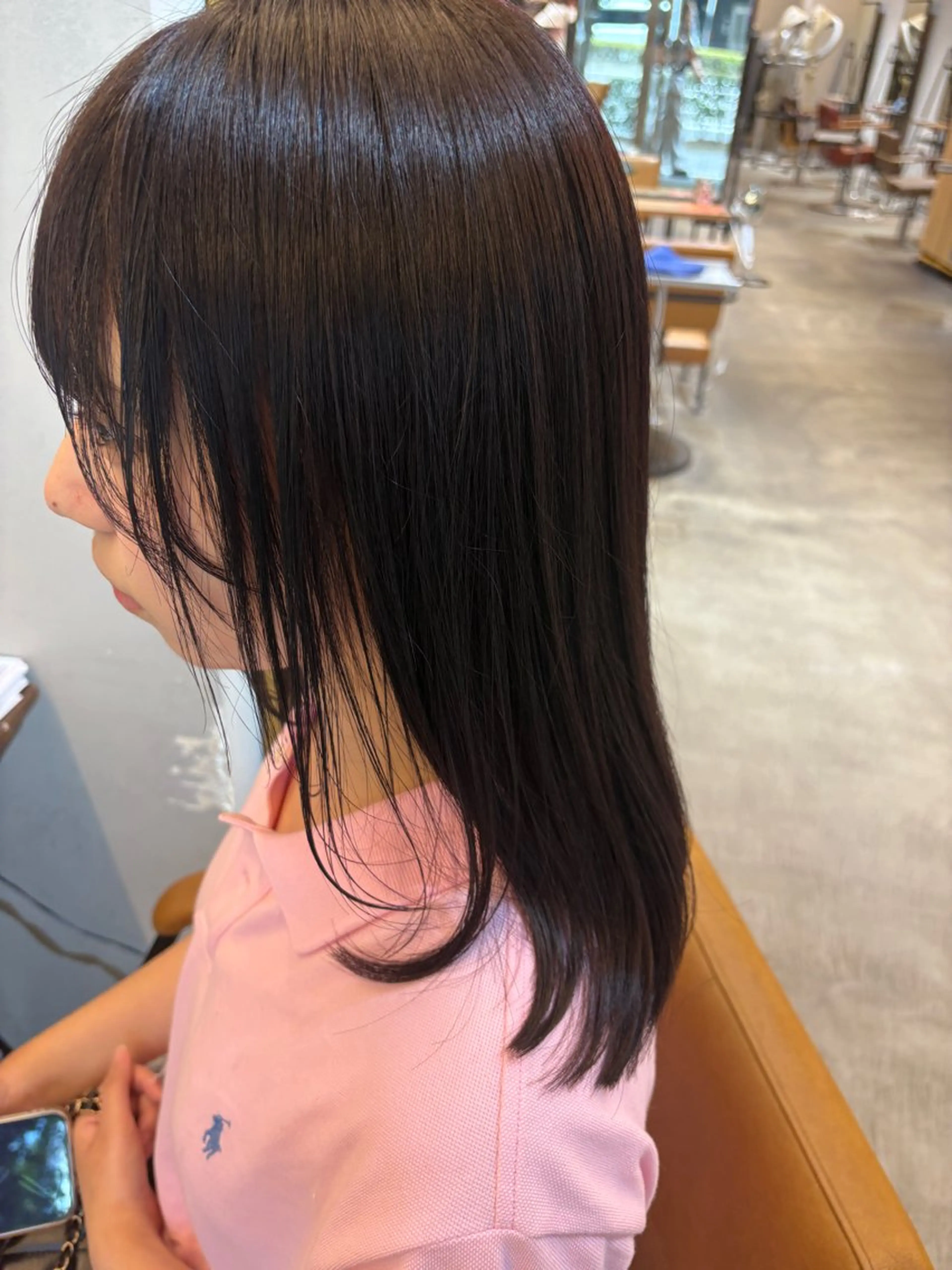 ミディアム レイヤーカット ローレイヤー カット ヘアカラー 似合わせ🌿 AYAKAのヘアスタイル