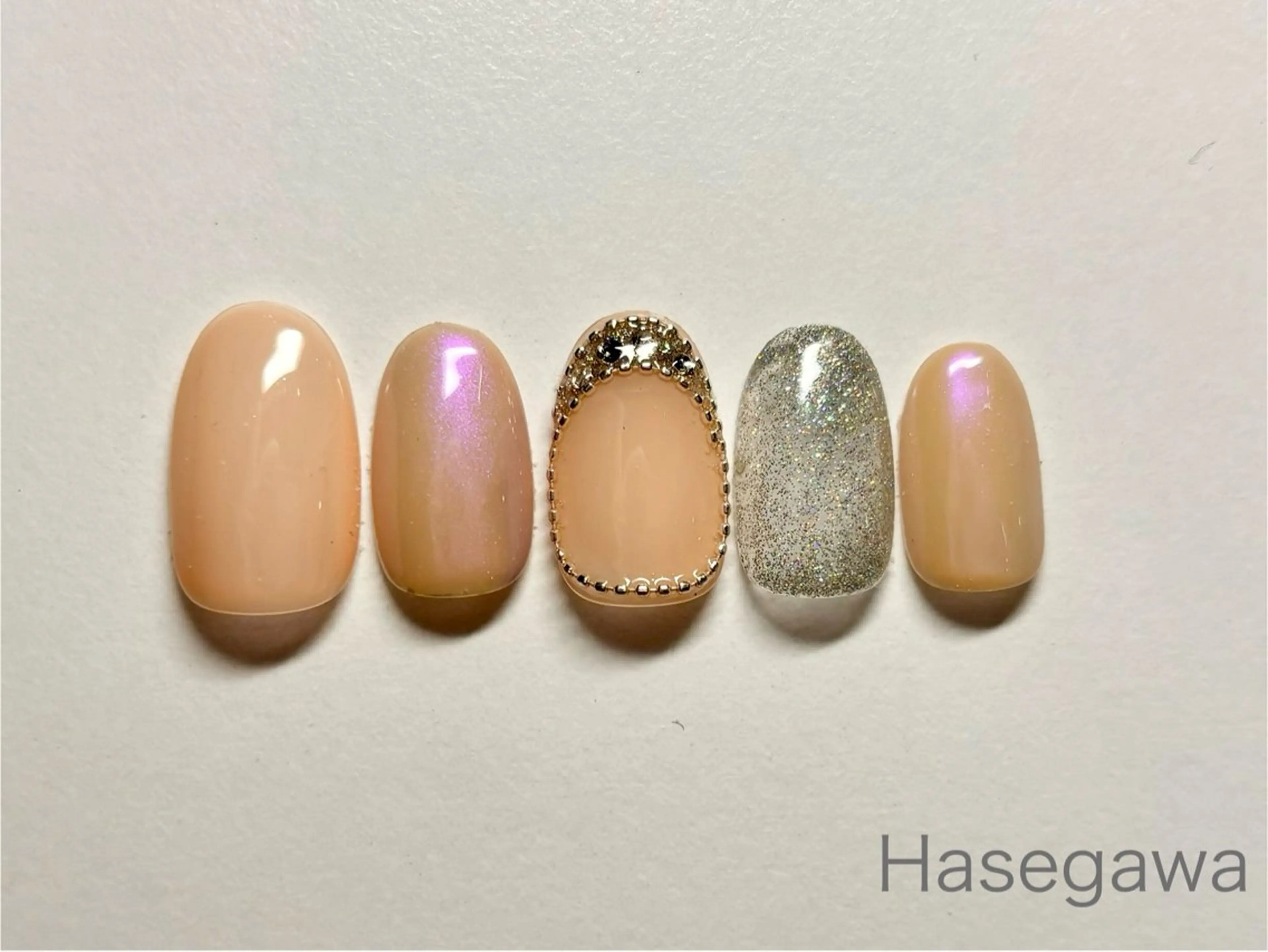 ネイル オーロラネイル ハンドネイル DROP所属・DROP 長谷川のネイルデザイン