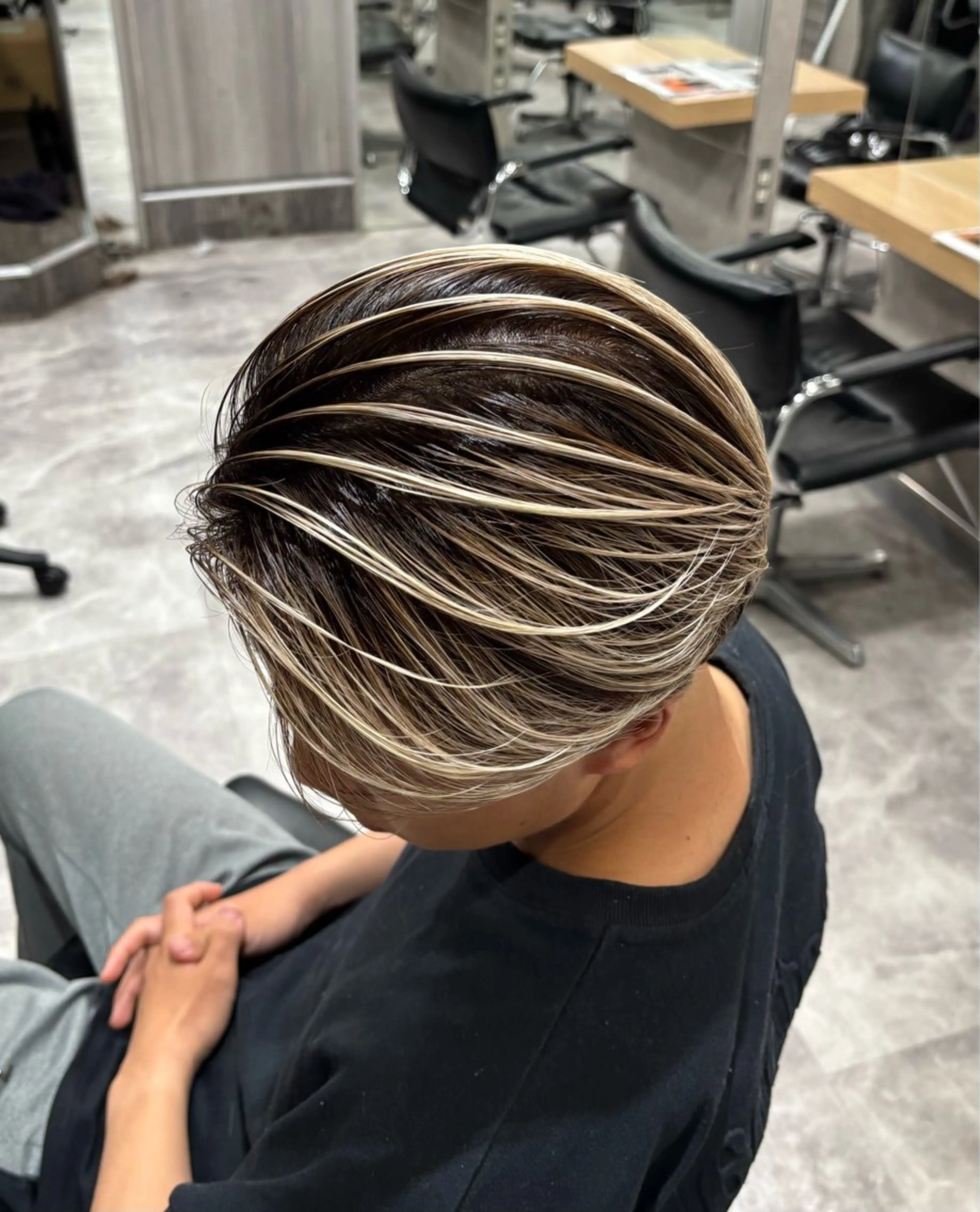 メンズ ヘアカラー KAIRI/大宮/ メンズバレイヤージュのヘアスタイル