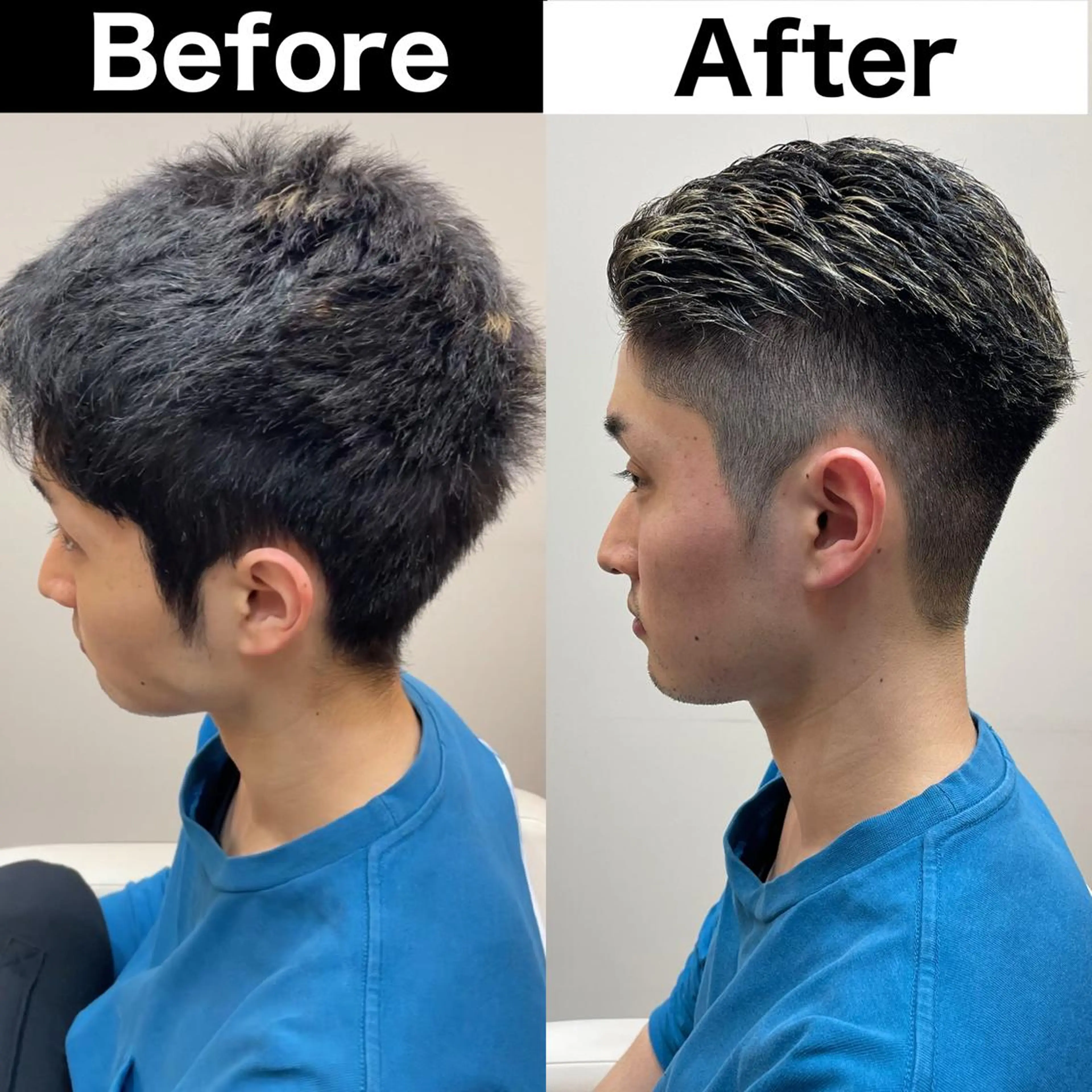 メンズ ビジネス メンズ就活ヘア メンズパーマ ツーブロック 刈り上げ カット Soleria /ソレリア所属・メンズカットのプロ 田中慎一のヘアスタイル