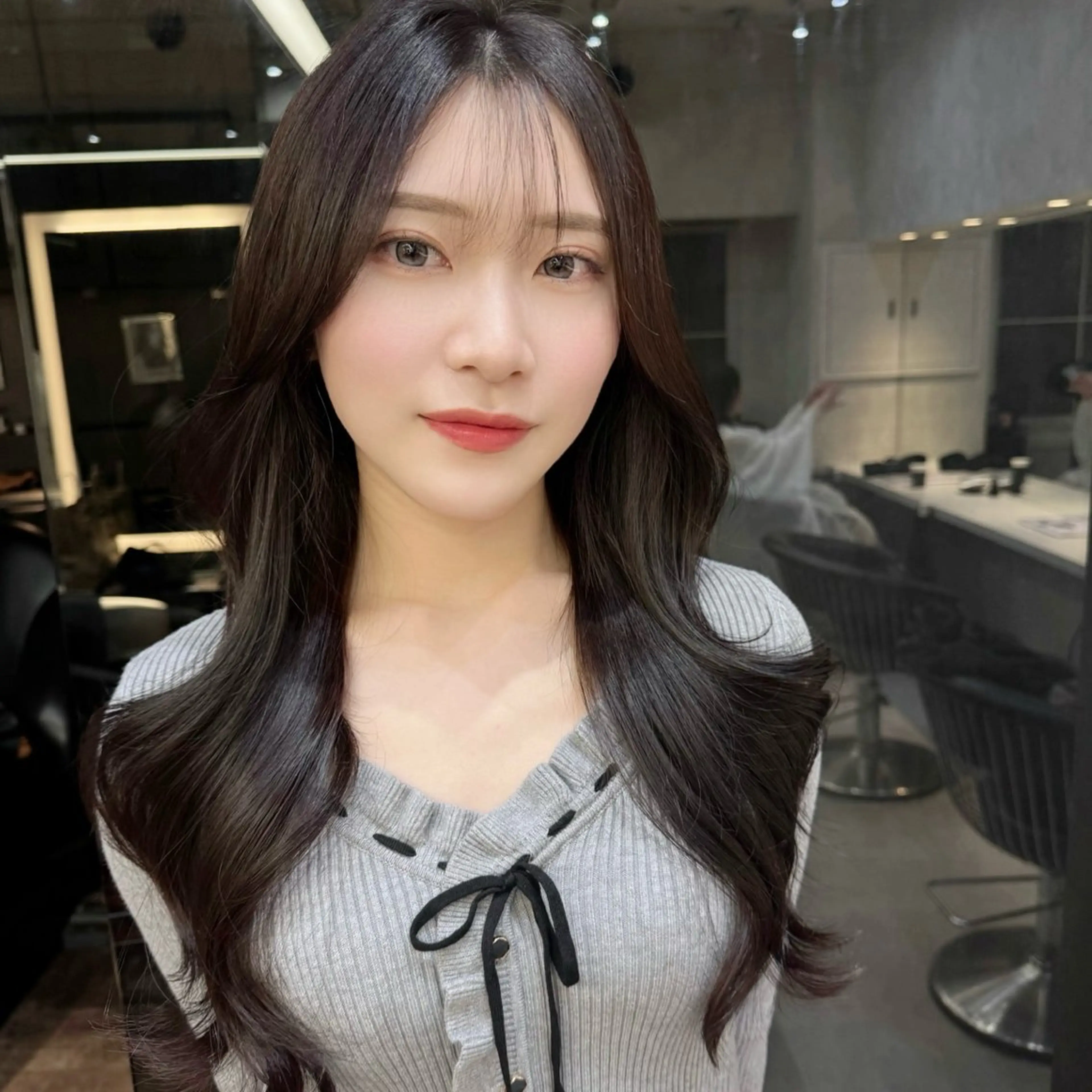 ロング レイヤー/縮毛矯正 🌹大人韓国 芹奈のヘアスタイル