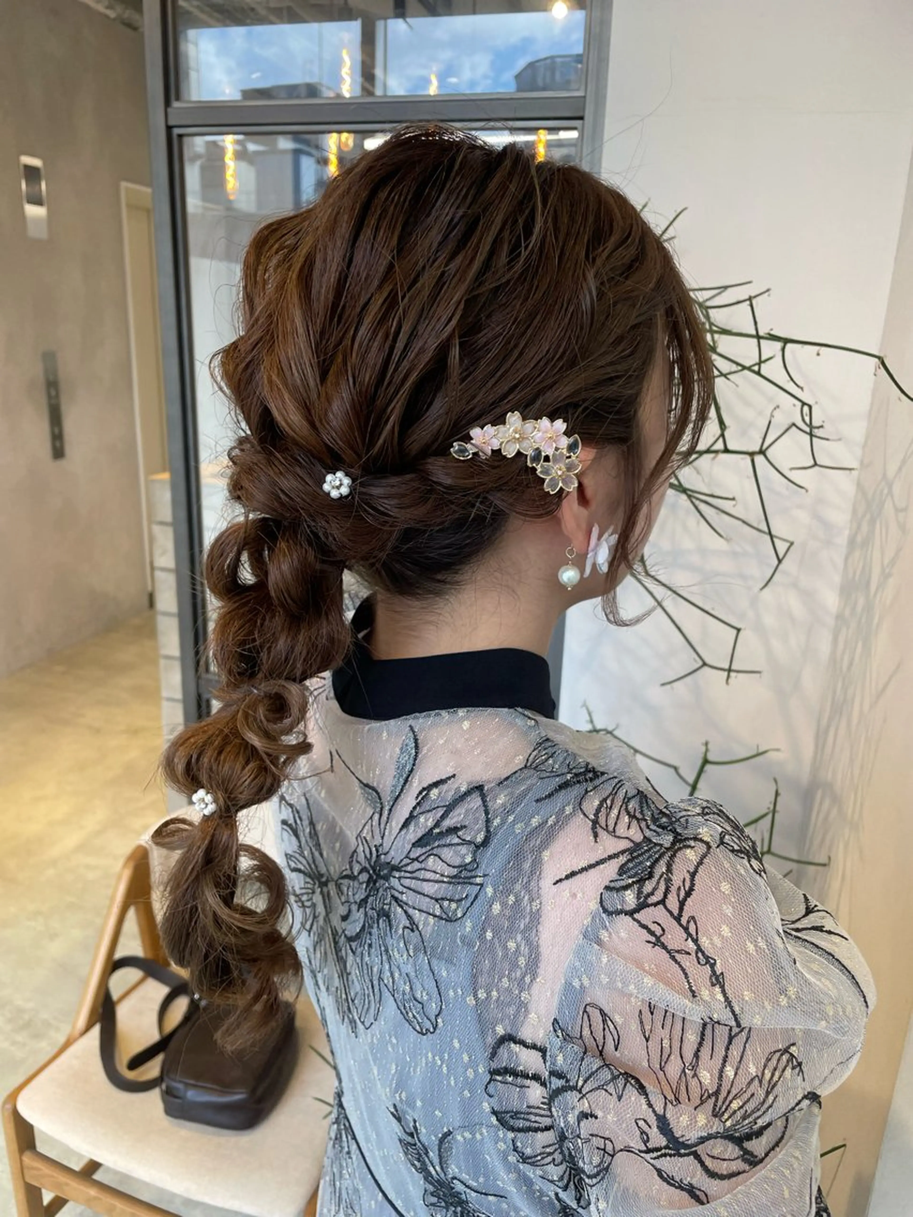 ロング ヘアアレンジ 透明感カラー✨艶髪 制作🌱山根あゆみのヘアスタイル