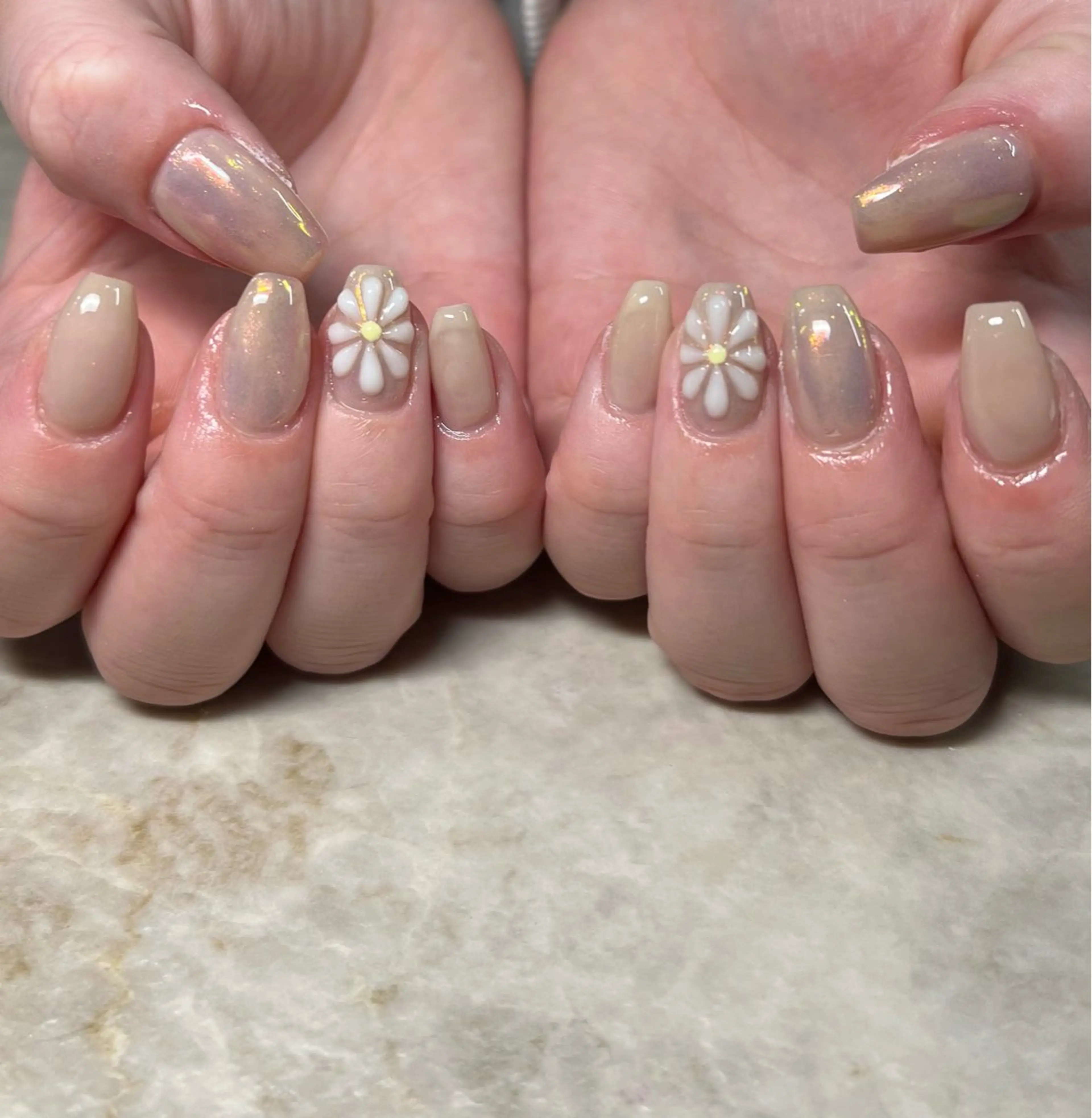 ネイル アートネイル オーロラネイル ハンドネイル 鶴田୨ৎmaison de NALIのネイルデザイン