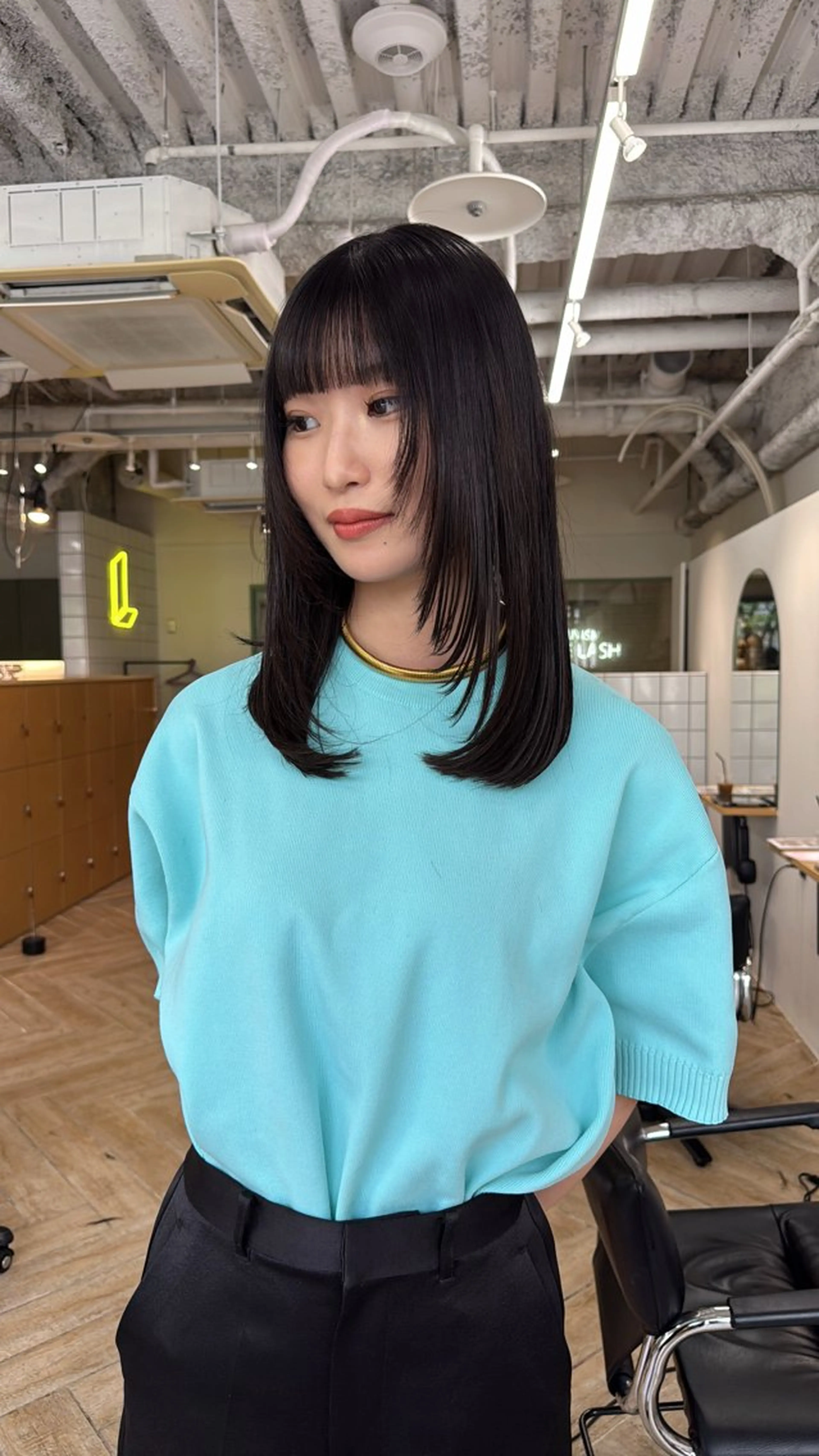 ミディアム ヘアカラー トリートメント 新潟/万代/ベージュ ダブルカラー髙橋魁真のヘアスタイル