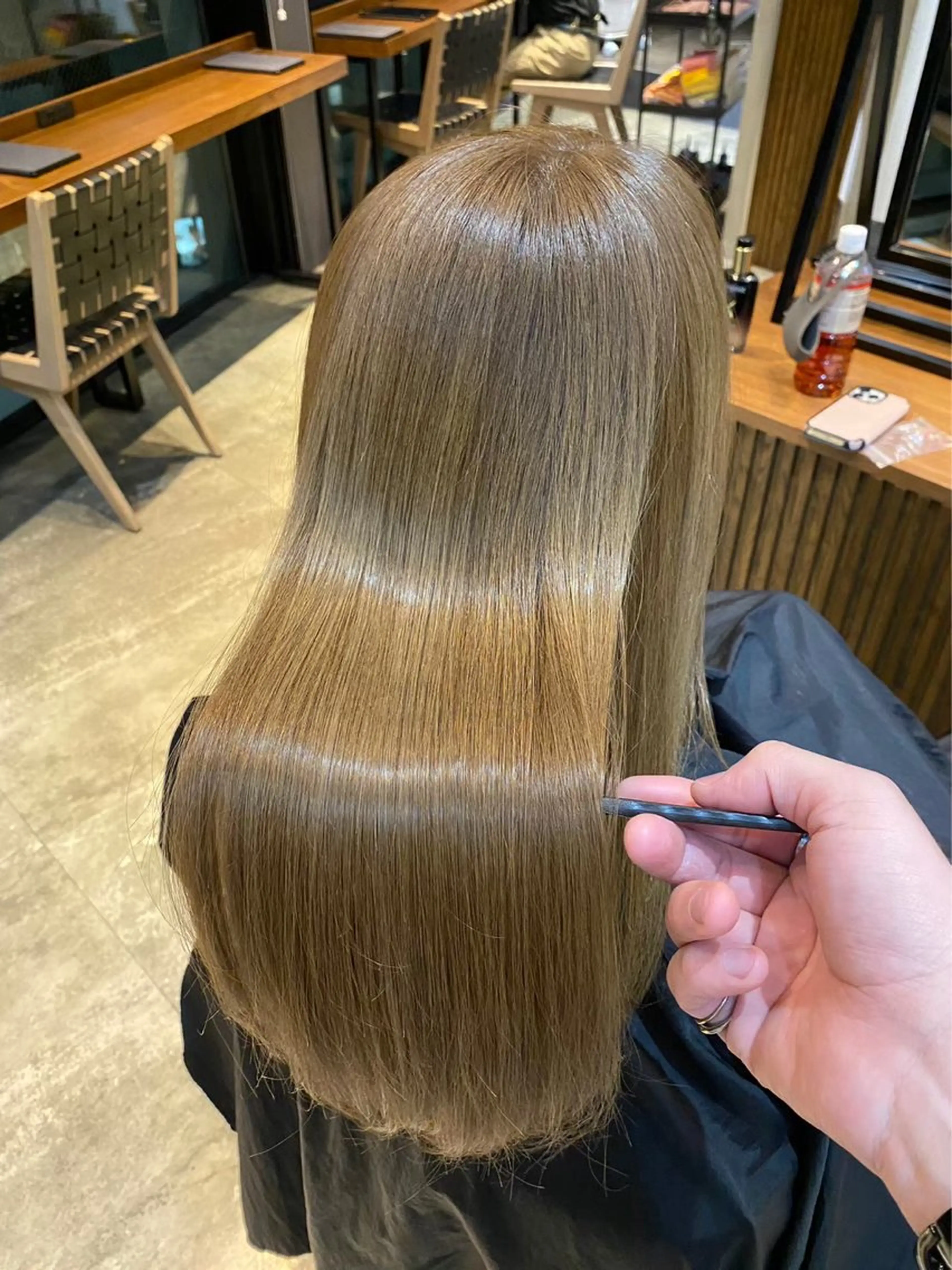 ロング カラー カット トリートメント ヘッドスパ ヘアセット 新宿/透明感カラー くびれヘア/SAYAのヘアスタイル