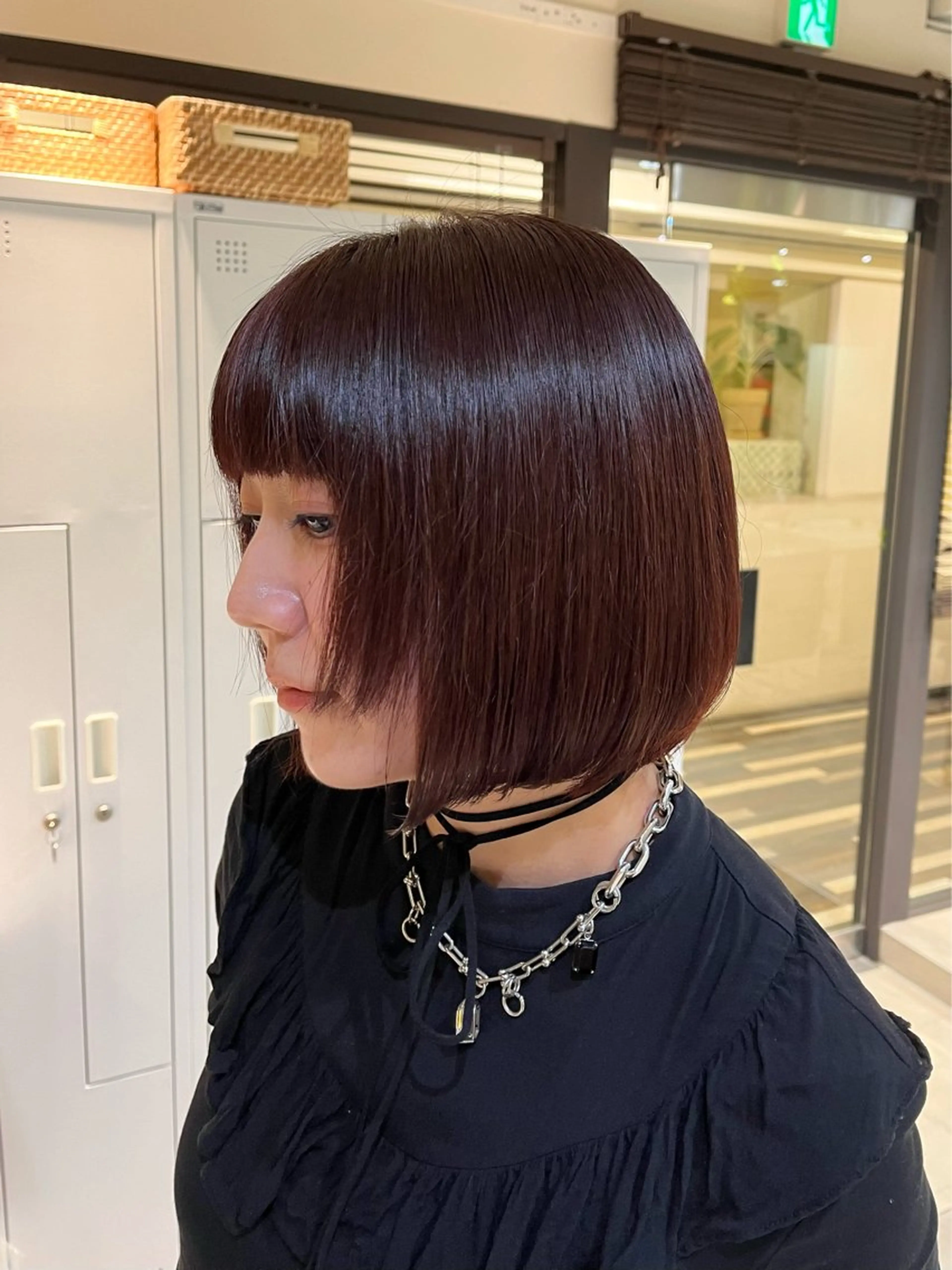 ショート カラー ブラウンカラー レッドカラー レッドブラウン ヘアカラー saraju 梅田店所属・安来柚乃 ヤスキユノのヘアスタイル