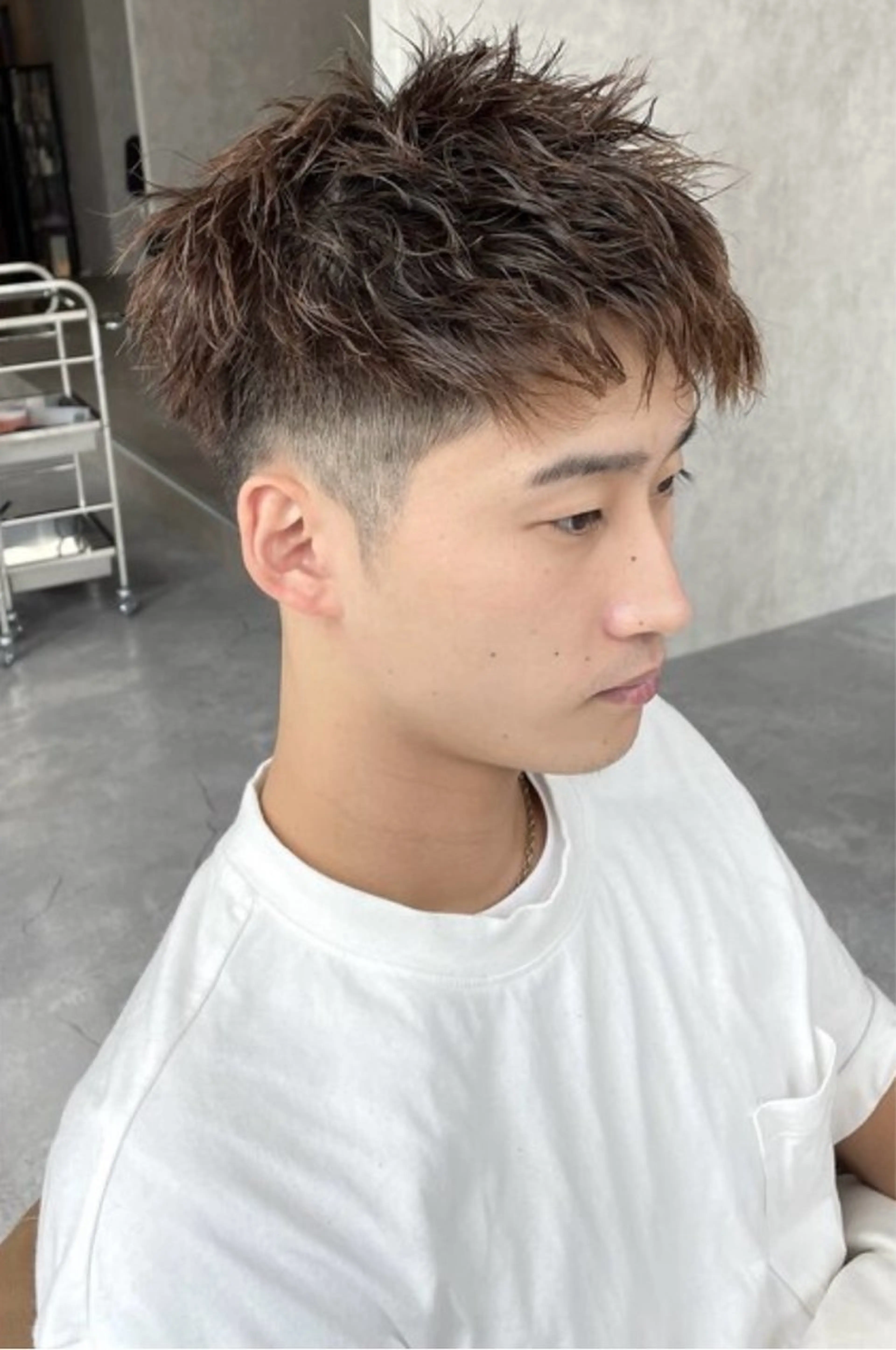 メンズカット&ワンカラー&パーマの写真