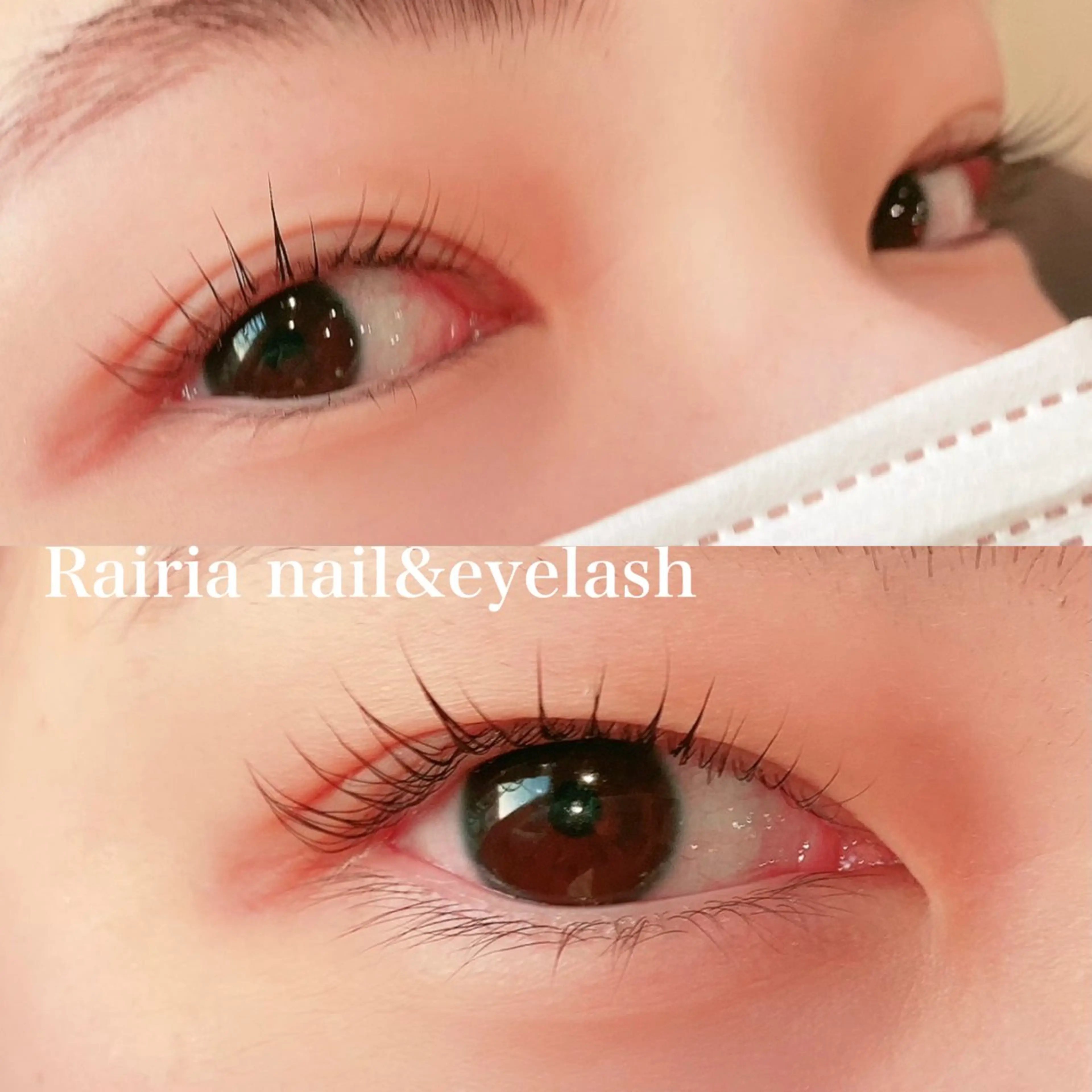 マツエク・マツパ フラットラッシュ 韓国風マツエク パリジェンヌラッシュリフト まつげパーマ 下まつげエクステ マツパ Rairia nail & eyelash所属・Rairia🎀 eyelashのマツエク・マツパデザイン