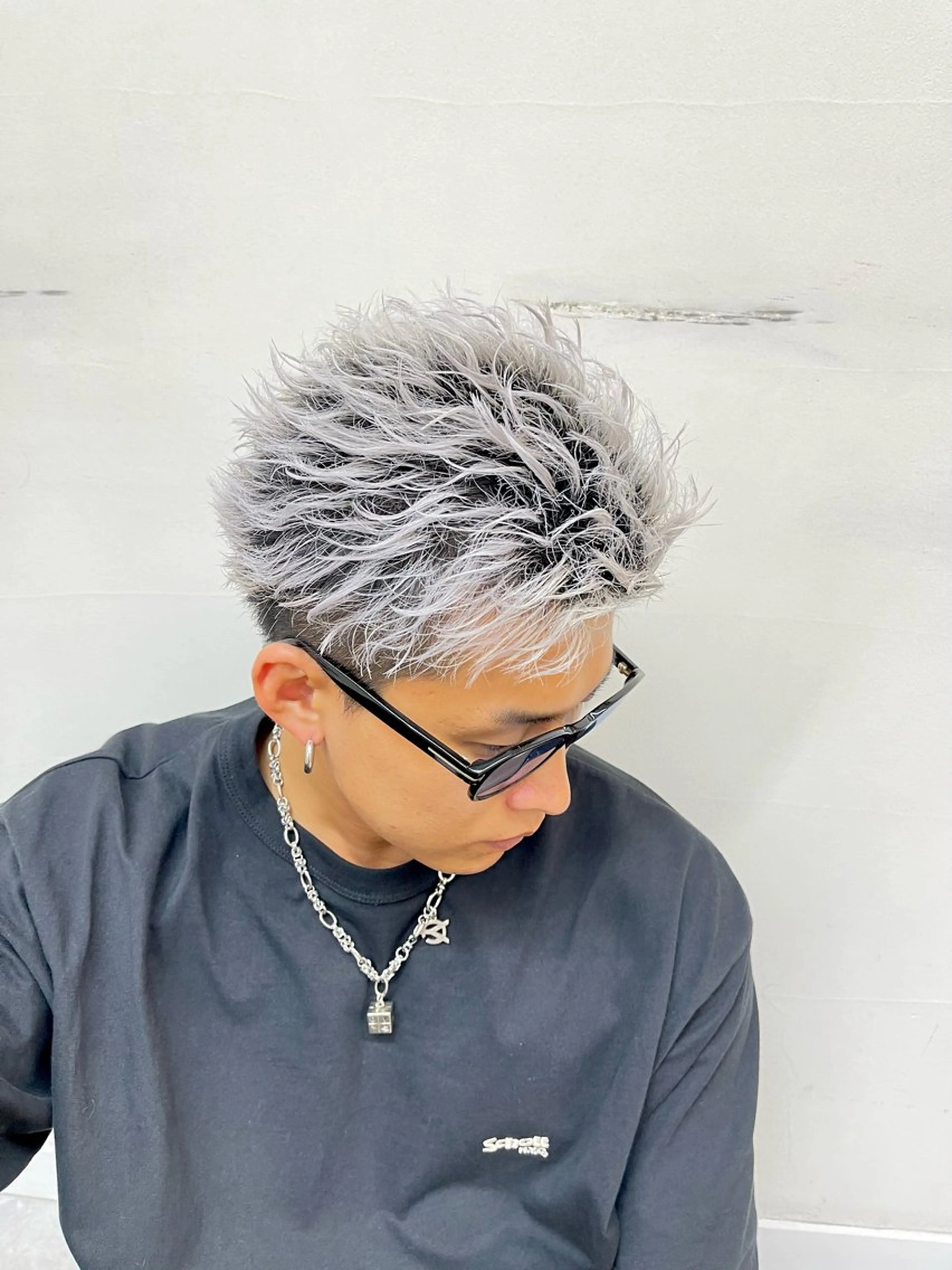 ショート カラー メンズ メンズブリーチ ブリーチ トリートメント DIECE  SHIBUYA所属・小野寺 彗人のヘアスタイル