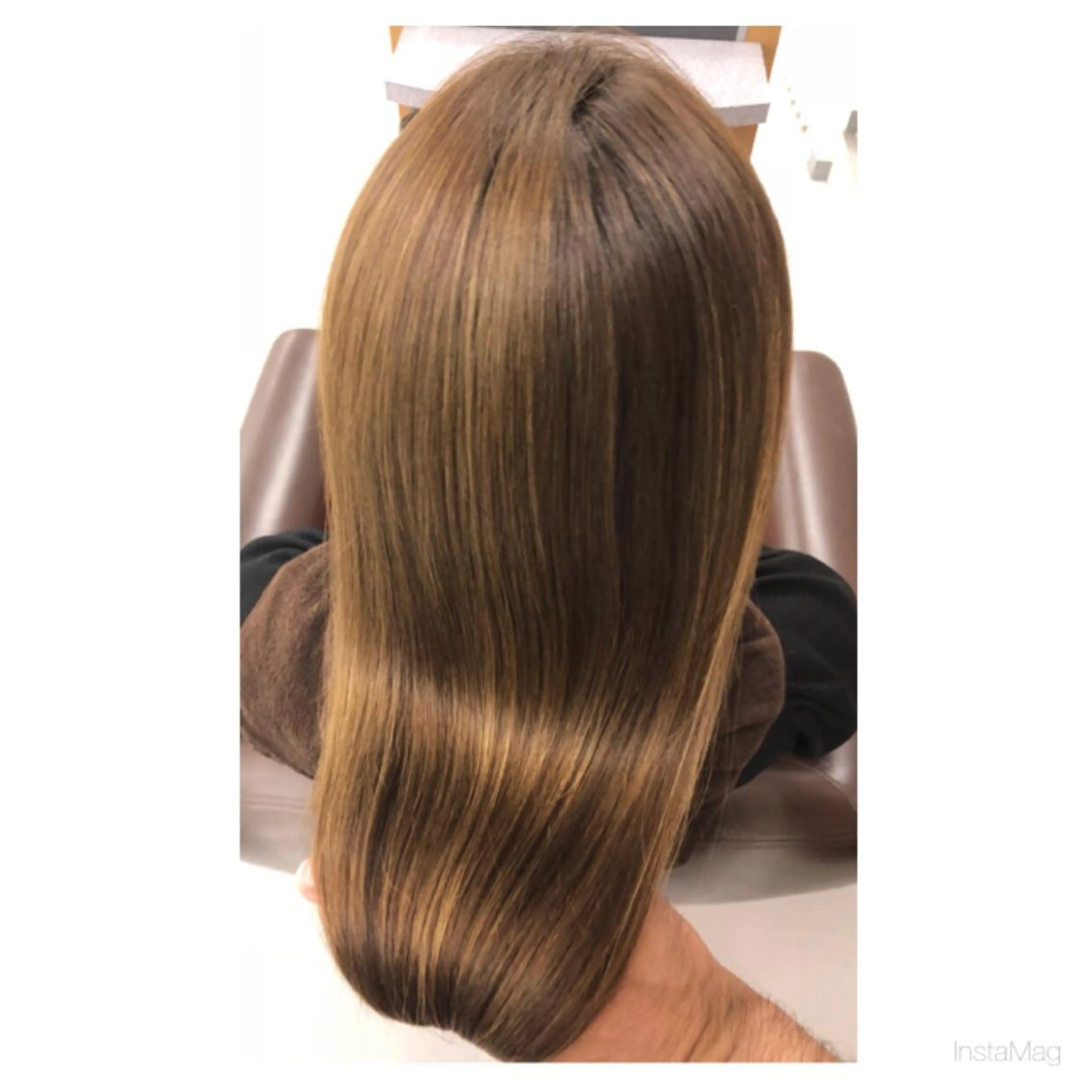 セミロング カラー パーマ セミロングパーマ 髪質改善 縮毛矯正 トリートメント 美髪を叶える髪質改善 サロン／吉田剛弘のヘアスタイル