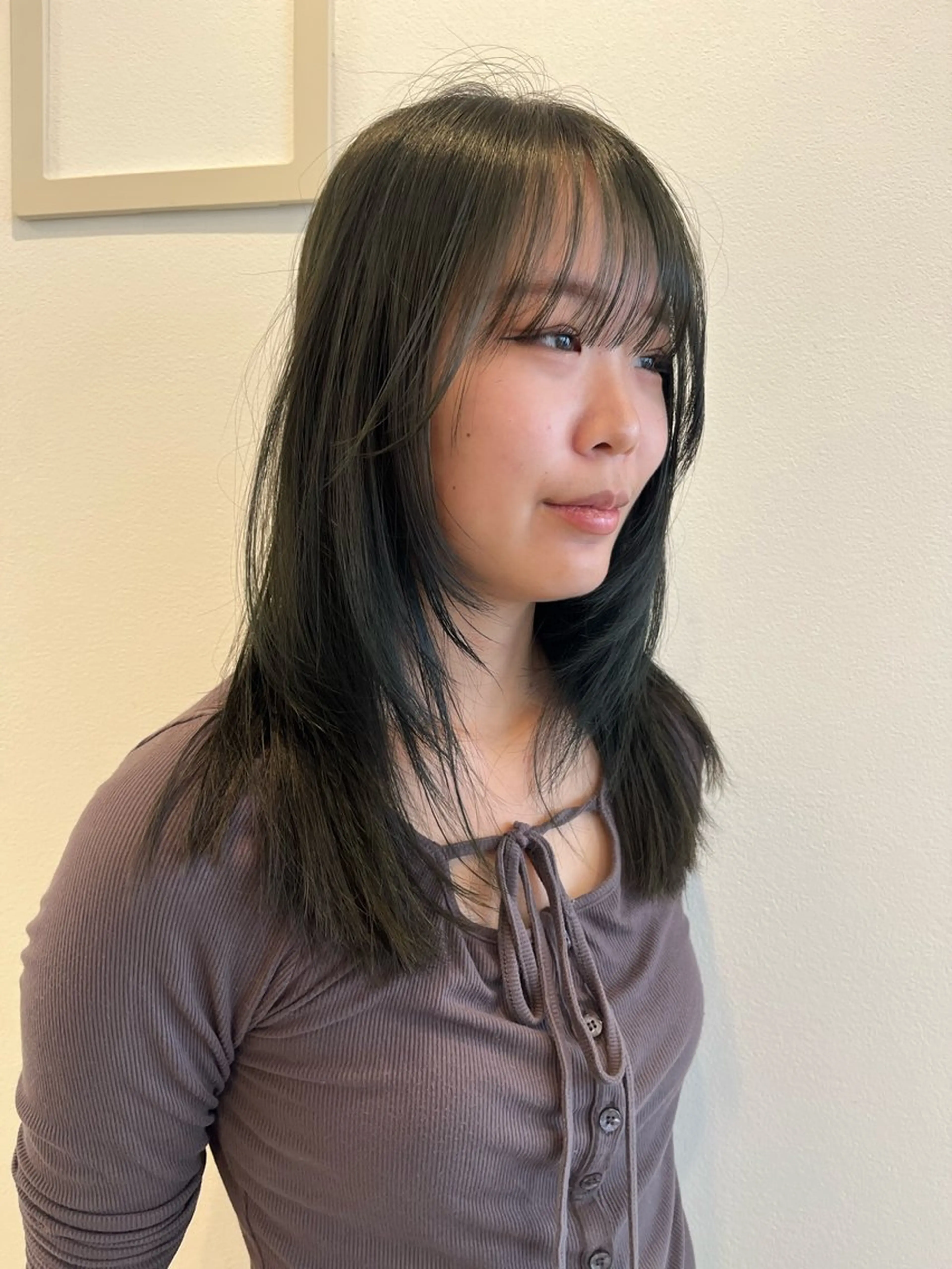 セミロング カラー benji 登戸所属・竹内 菜々子のヘアスタイル