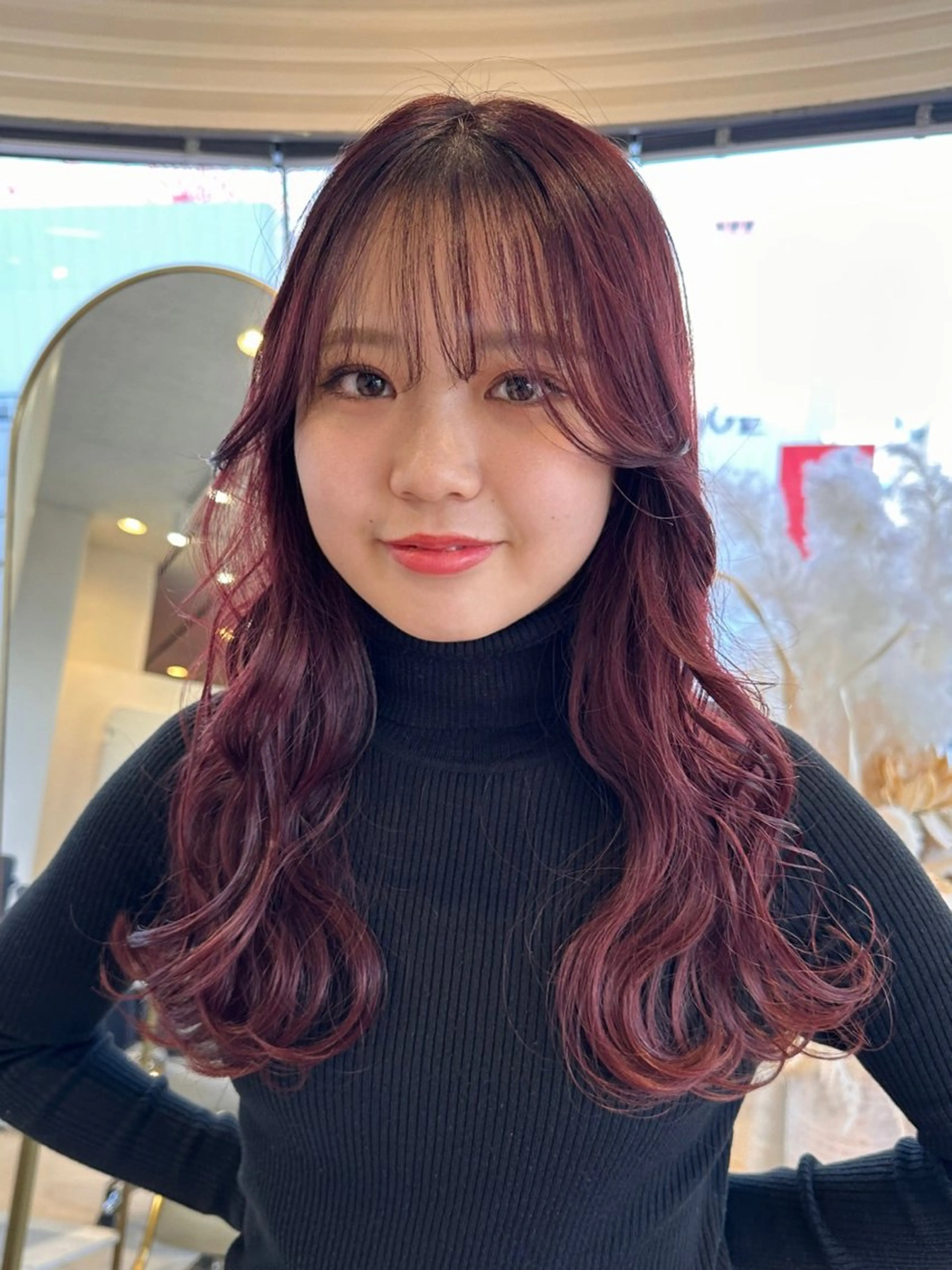 ロング カラー GO TODAY SHAiRE SALON NU茶屋町店所属・女性専門マンツーマン YUKIのヘアスタイル