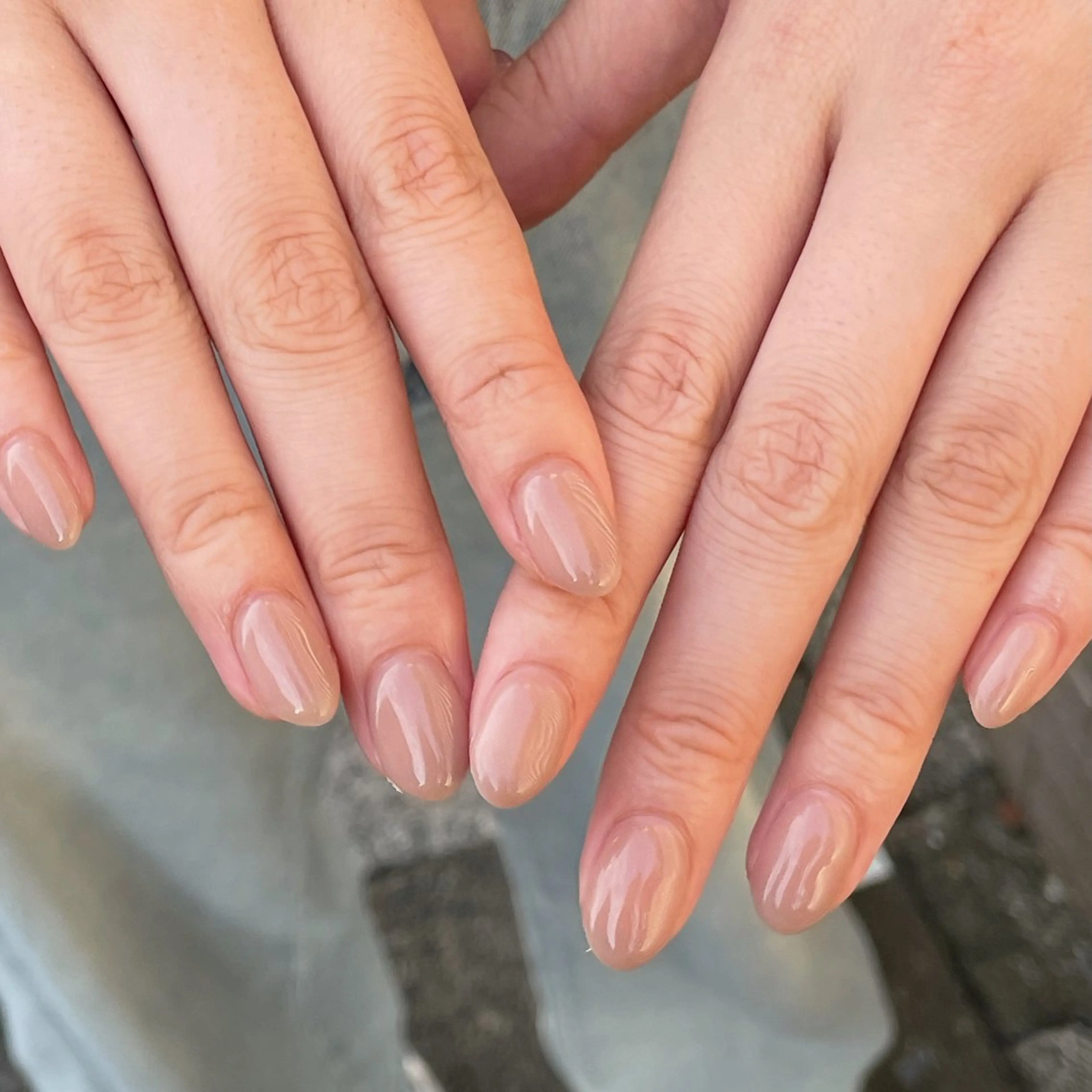 ネイル ワンカラーネイル ピンク ピンクベージュ ハンドネイル ハンドケア 🎀NAIL🎀 AI🪄︎︎◝✩のネイルデザイン