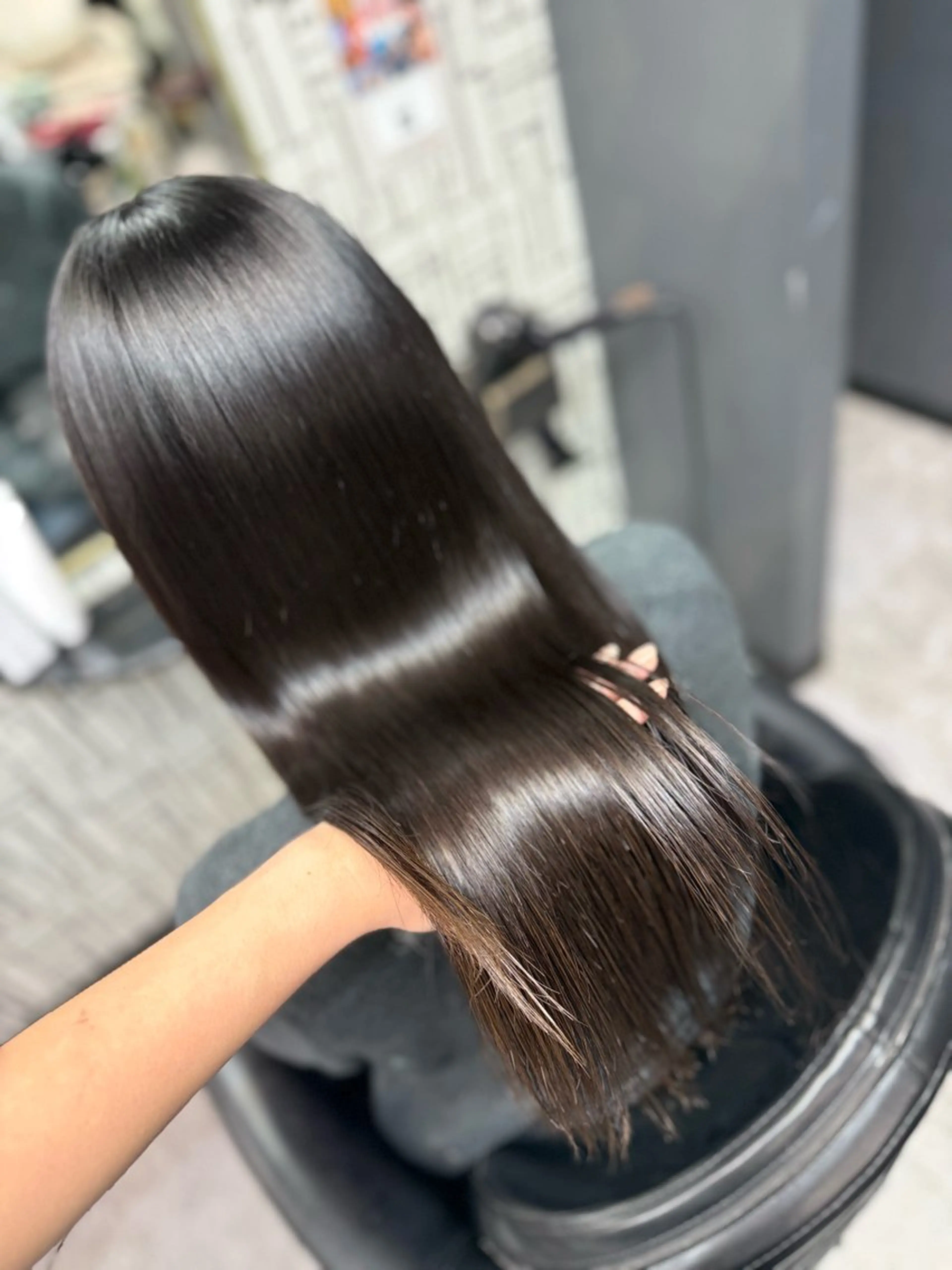 ロング 髪質改善 トリートメント arose久留米所属・山中 莉乃のヘアスタイル