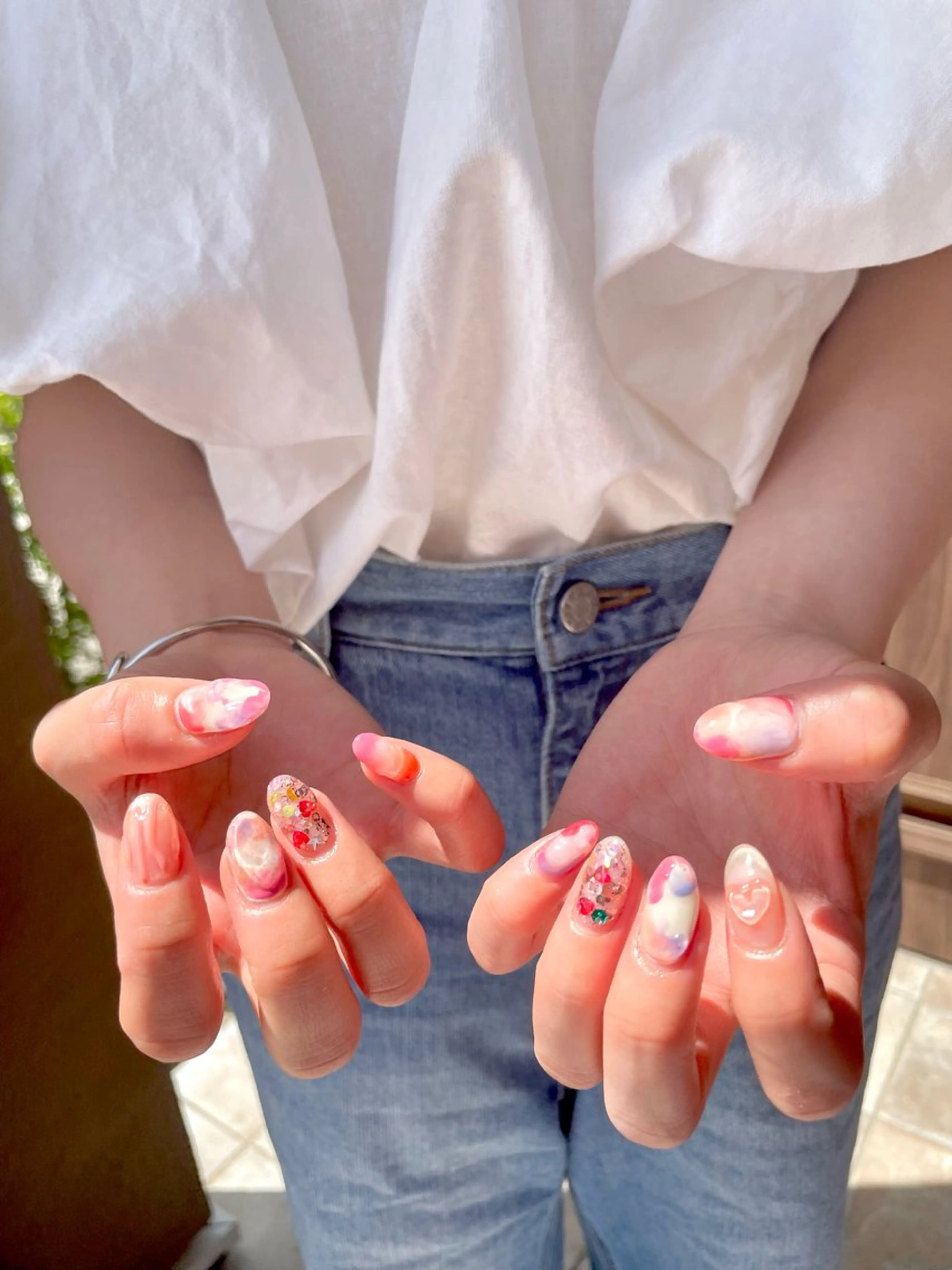 ネイル ハンドネイル フットネイル 甲府市徳行 🧸prunelleのネイルデザイン