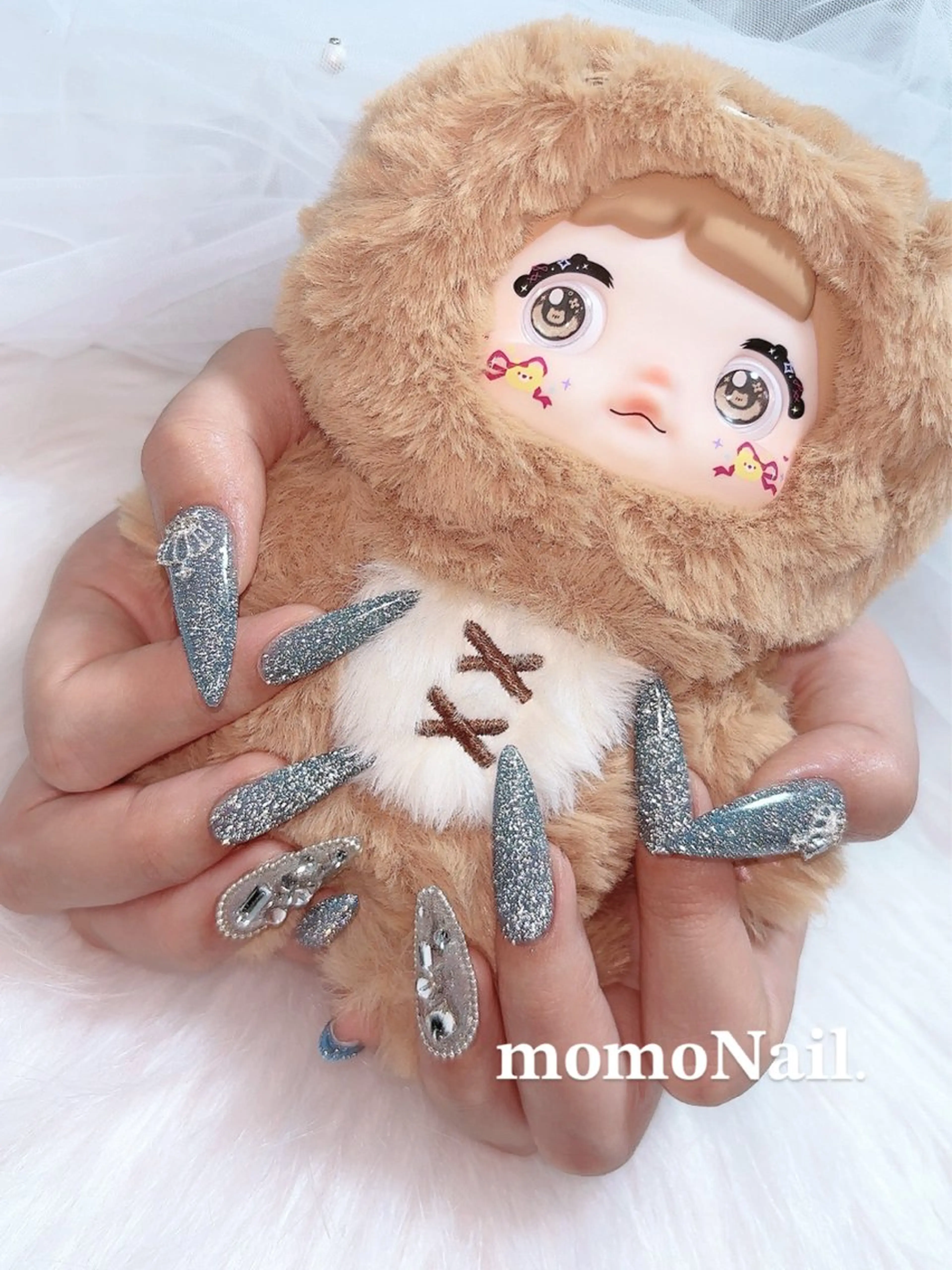 ネイル 長さ出し ロングネイル スーパーロングネイル ネイルチップ ハンドネイル 三郷市戸ヶ崎🎀 momoNail店長のネイルデザイン