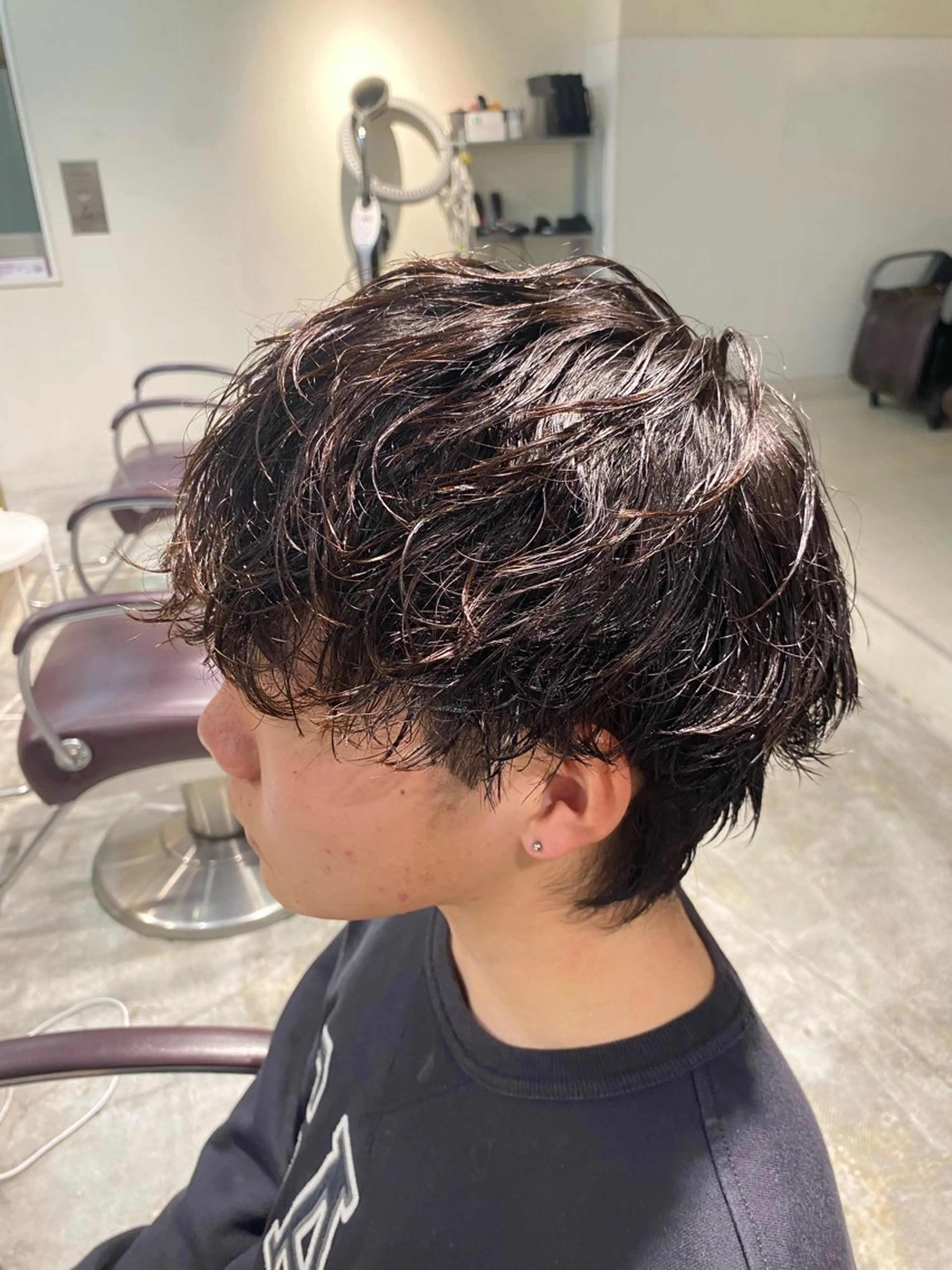 パーマ メンズ カット パーマ パーマ特化/フェザー パーマシャドウ/真生のヘアスタイル