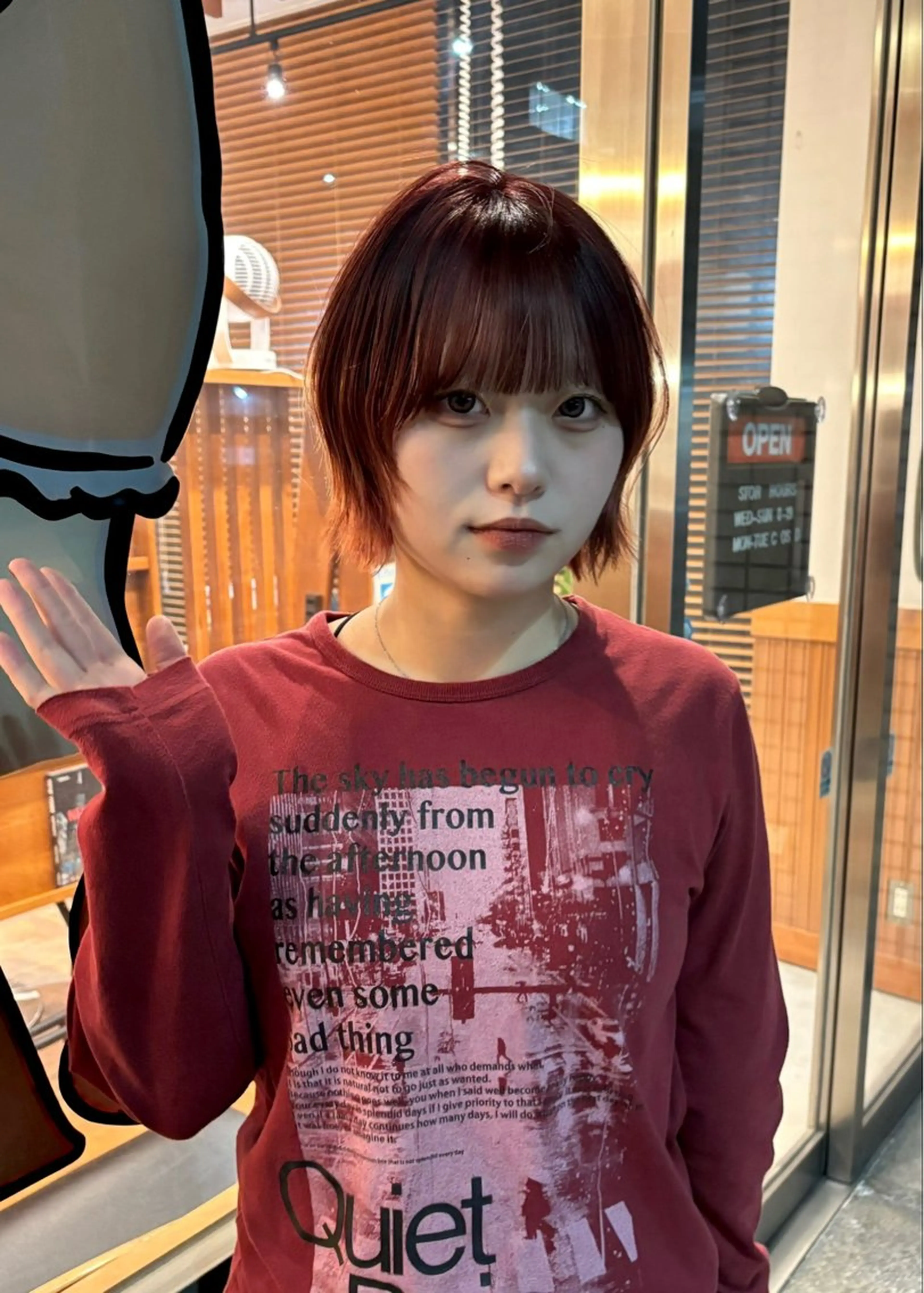 ショート カラー ヘアカラー トリートメント SASAnagano 堀内未梨のヘアスタイル