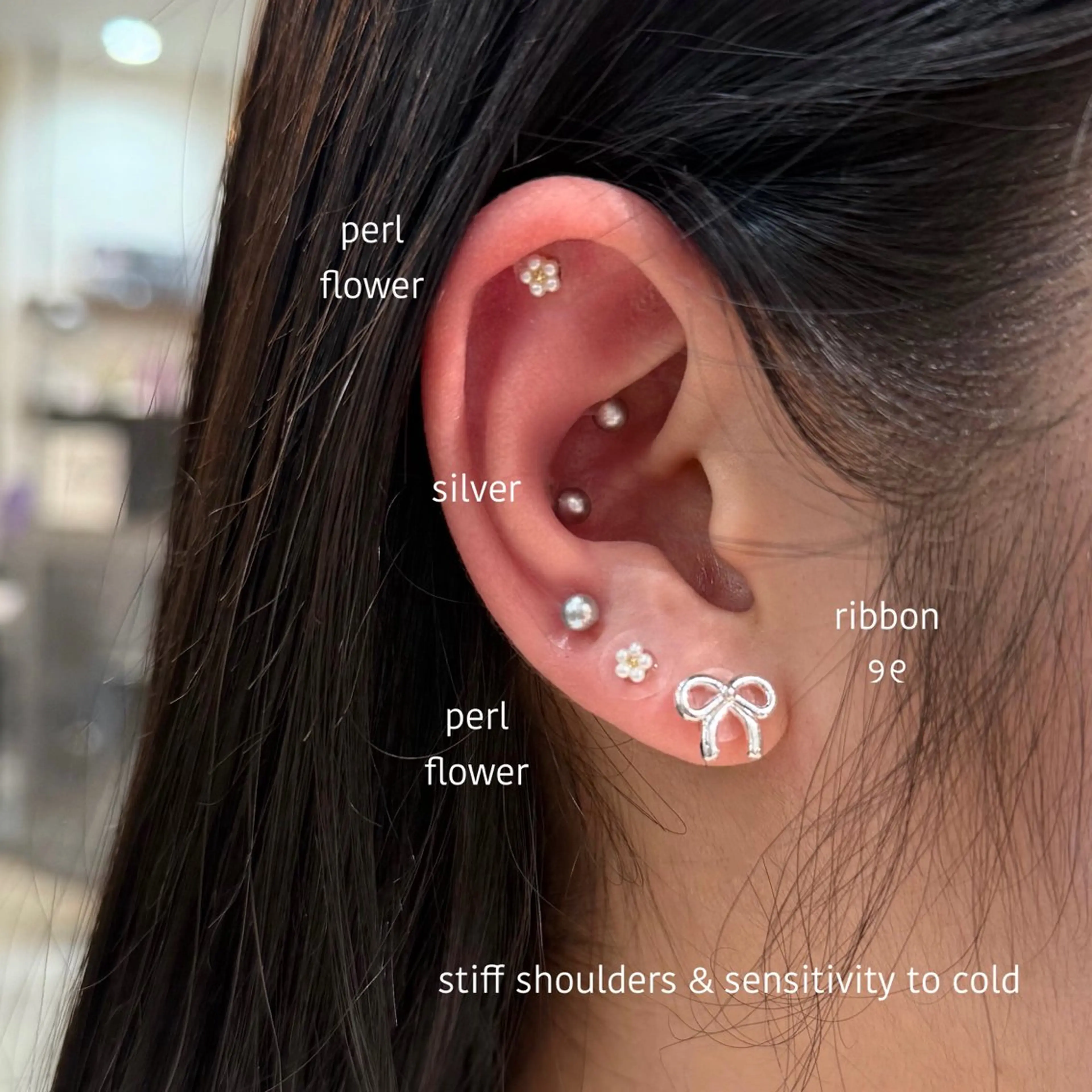 【限定メニュー🫧】カット+フルカラー+耳ツボジュエリー👂🏻"の写真