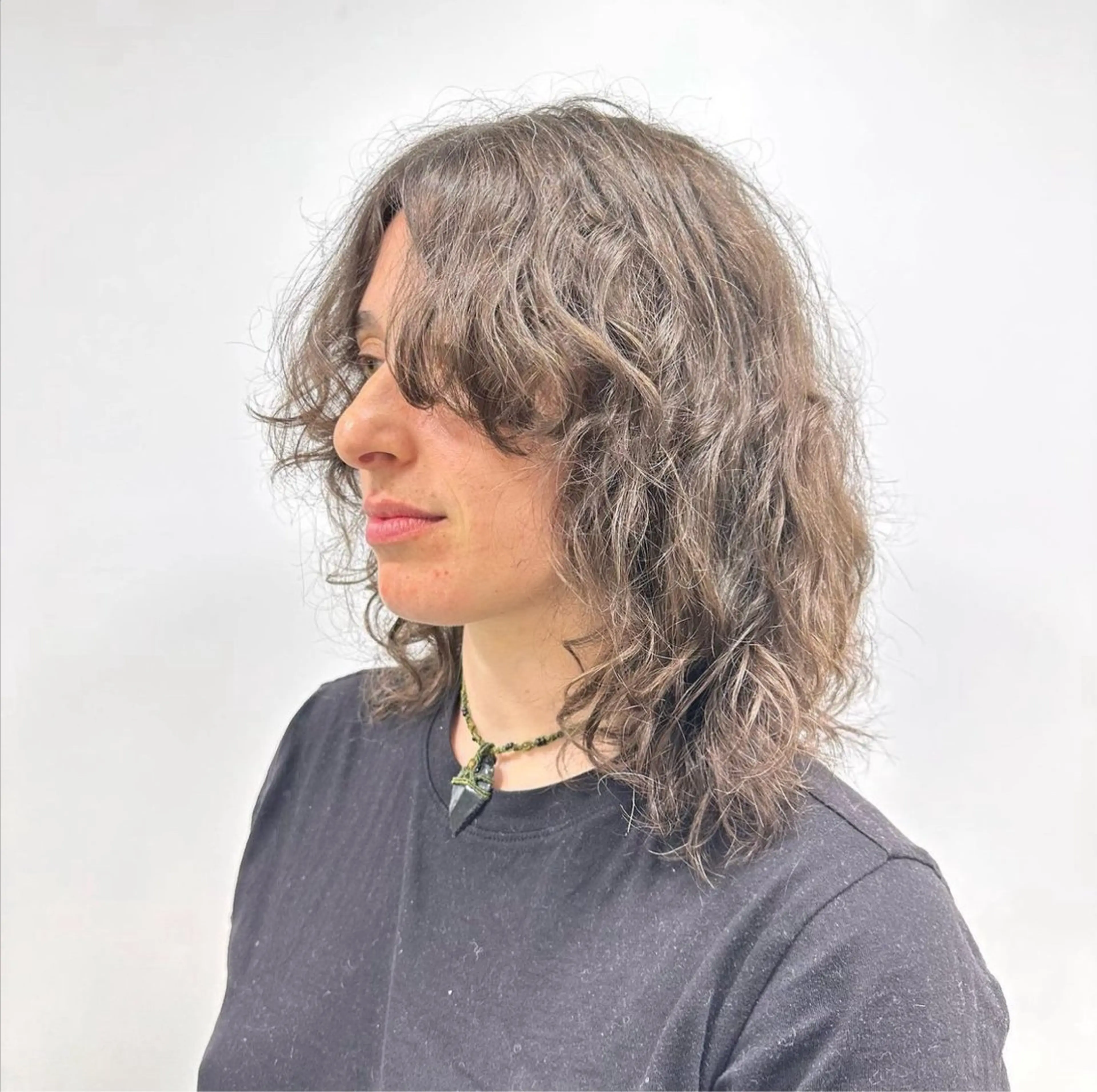 ミディアム パーマ ヘアアレンジ 卒業式のヘアスタイル 🫧RYOグレージュ /透け感カラー🫧のヘアスタイル