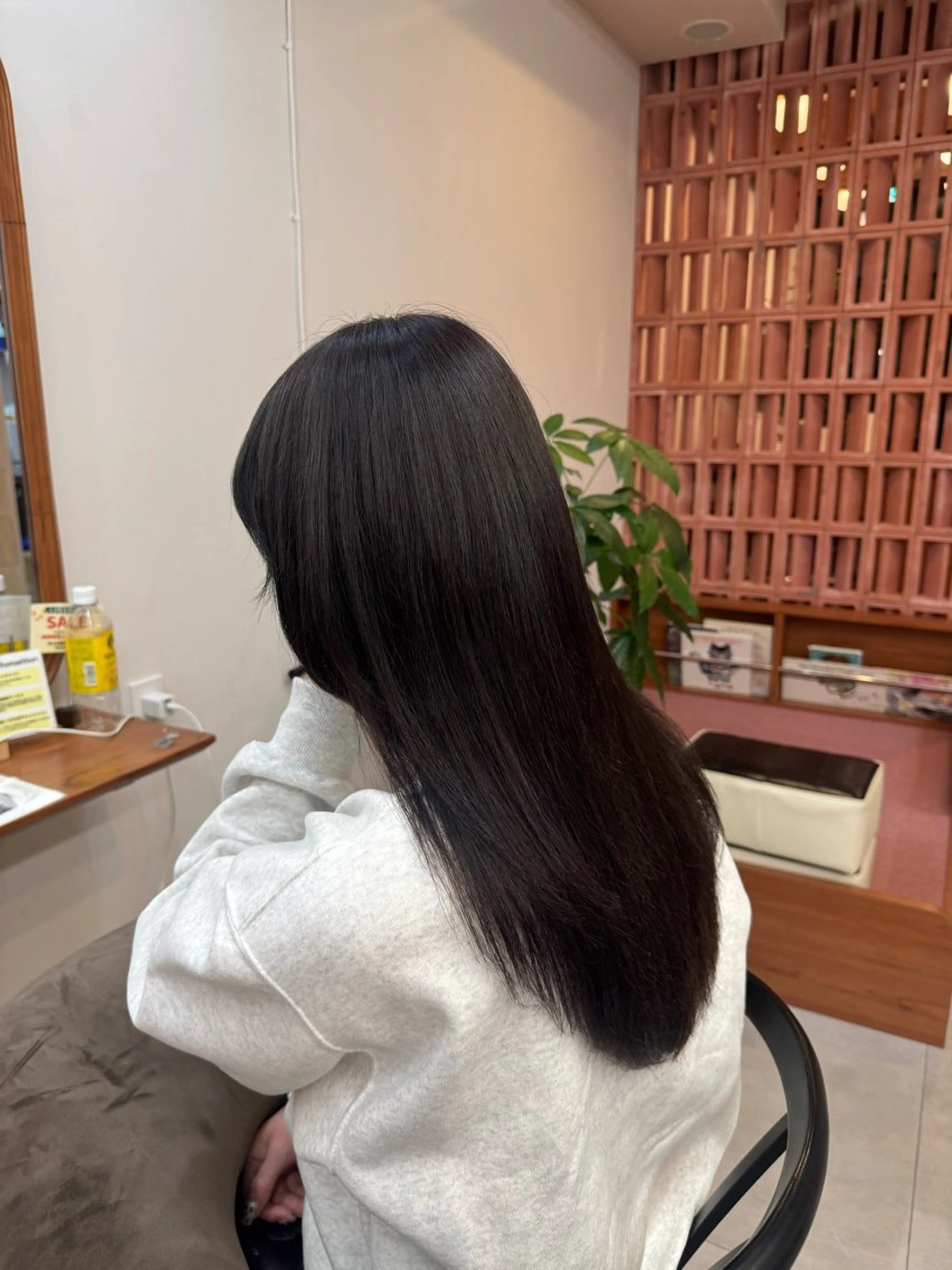 ロング ヘアカラー トリートメント 西尾 愛のヘアスタイル